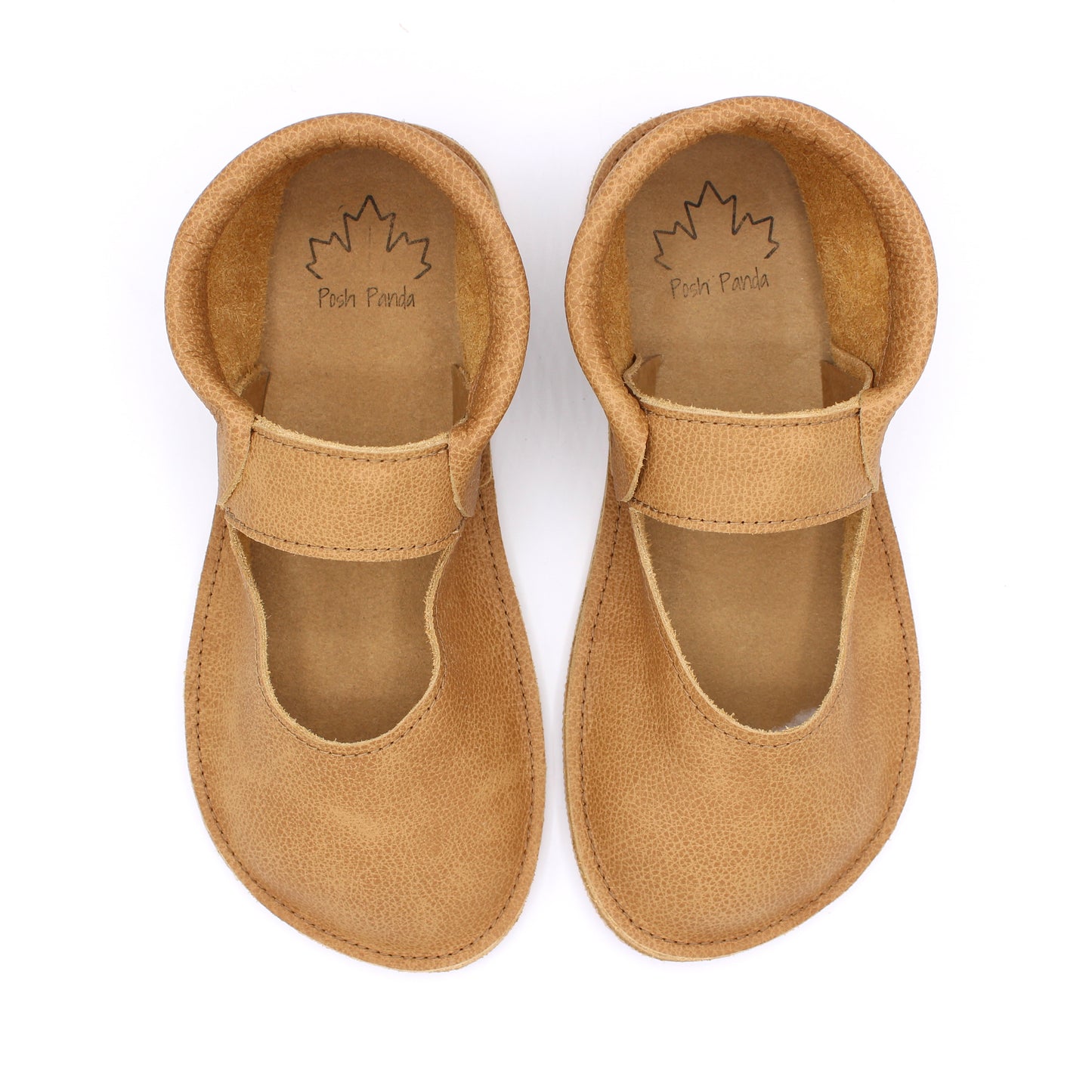 Ladies Mary Jane Mocs - Weathered Oak- 4mm minimalist
