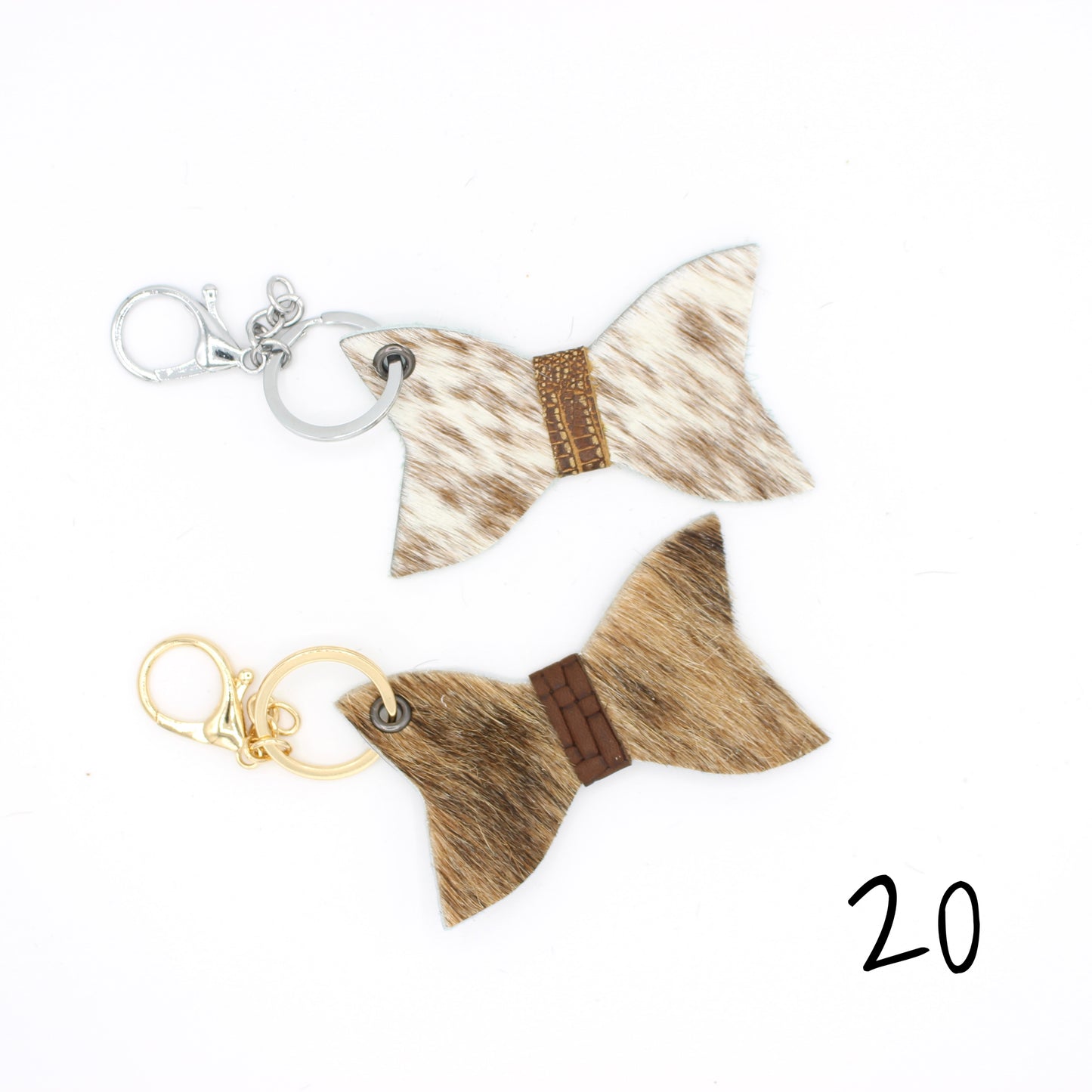 Hair Hide Belted Keychain - 2 PACK