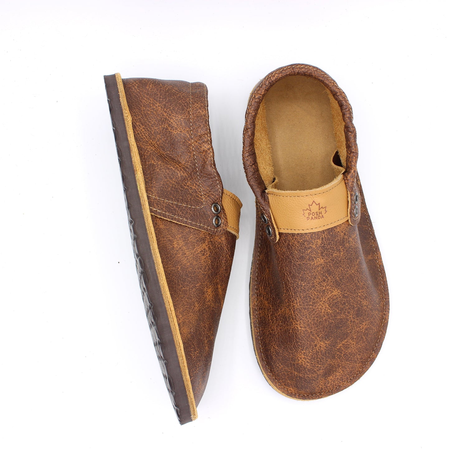 Mens Hampton Mocs - Antique Saddle - 10mm Brown RUGGED SOLES
