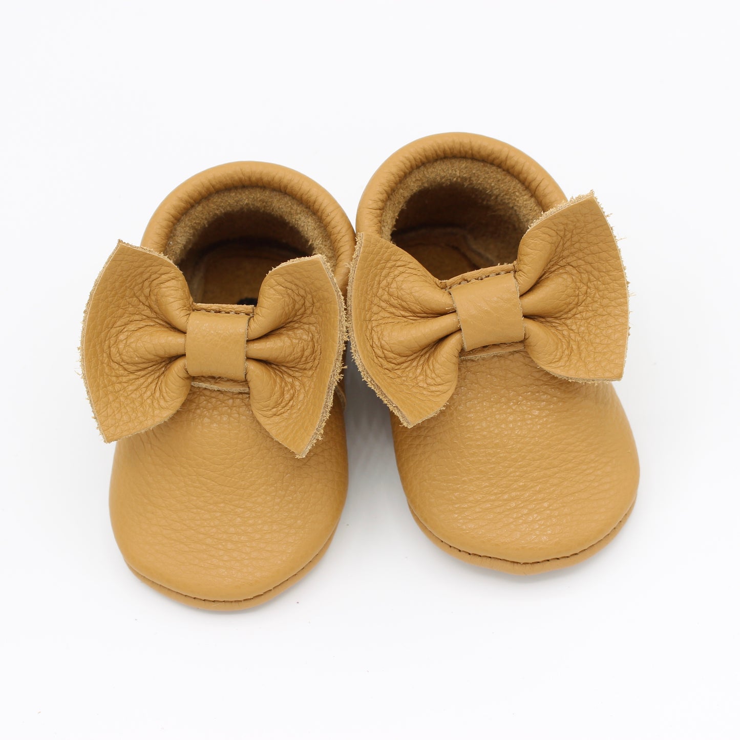 Baby Tan Bow Moc - Posh Panda