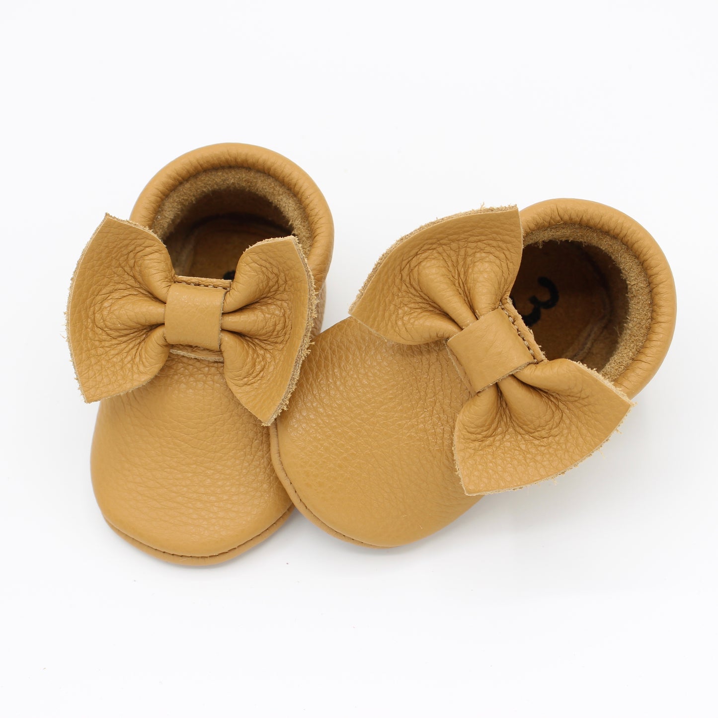 Baby Tan Bow Moc - Posh Panda