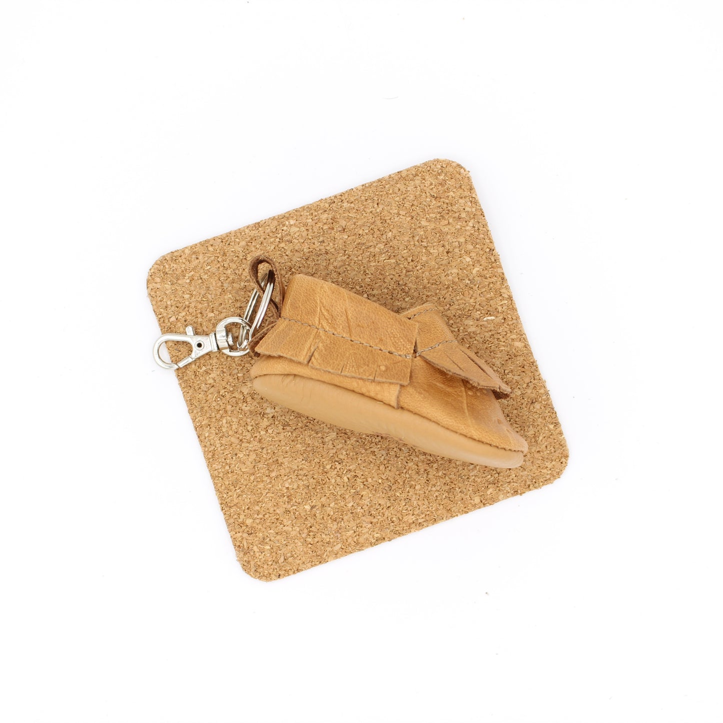 Keychain Moccasin - Tooled Tan