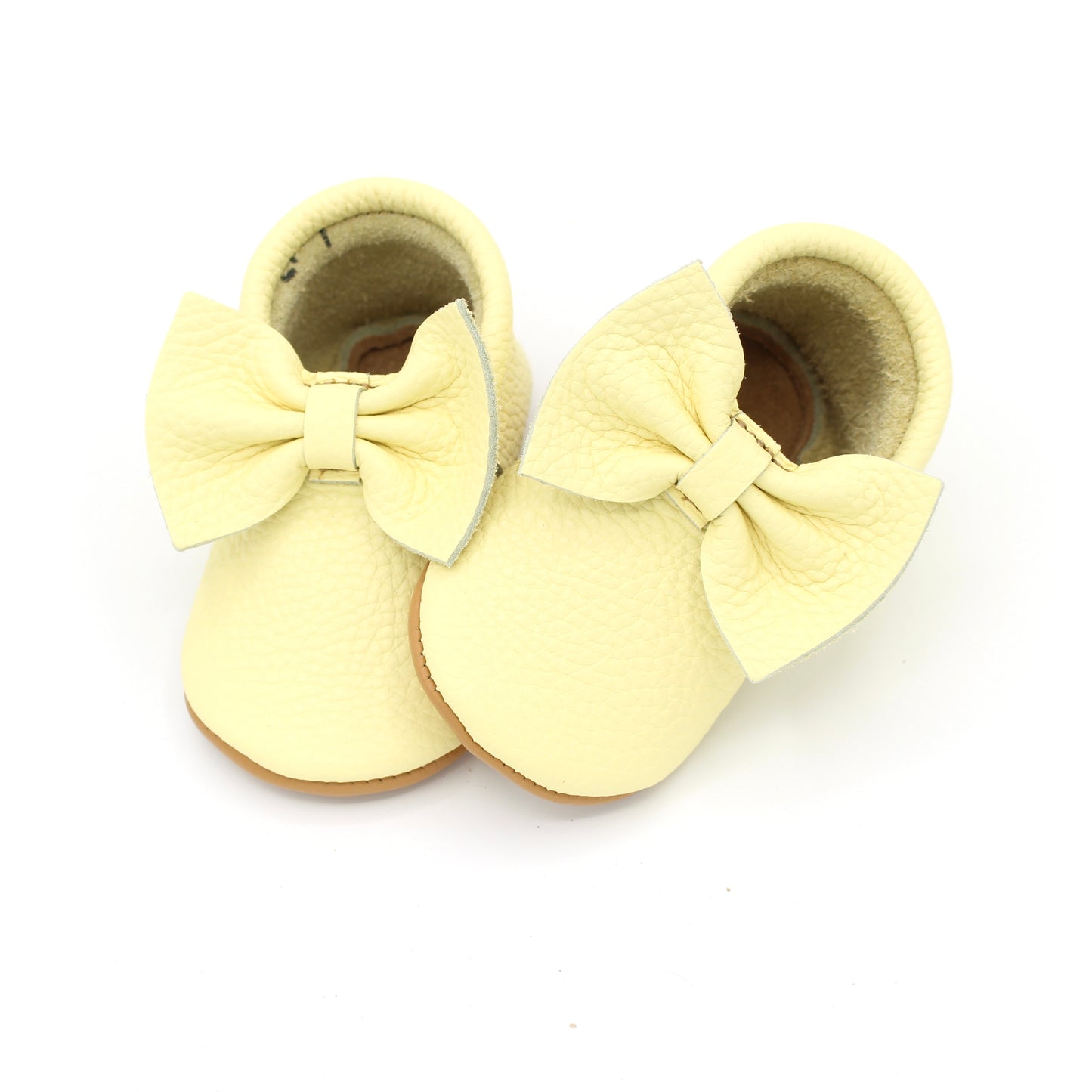 Baby Bow Moc - Lemon Drop