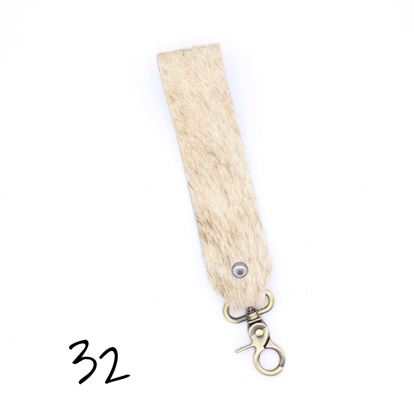 Hair Hide WIDE Wristlet Keychain - SINGLE