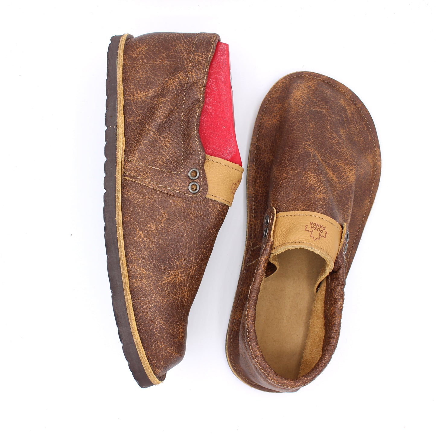 Mens Hampton Mocs - Antique Saddle - 10mm Brown RUGGED SOLES