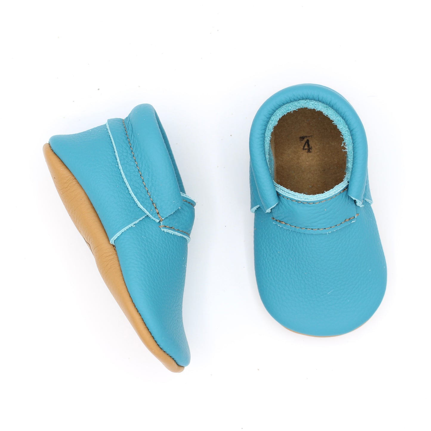 Baby Fringeless Moc - Turquoise