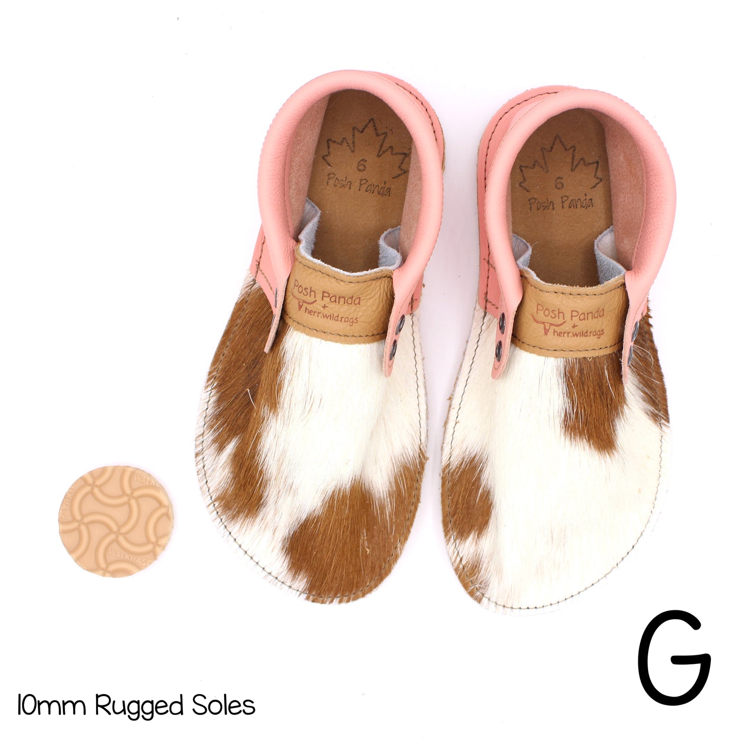 Hair Hide Collab Mocs - Ladies - SIZE 6 - RUGGED - Posh Panda