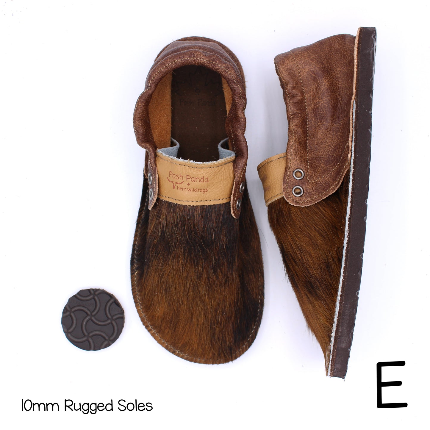 Hair Hide Collab Mocs - Ladies - SIZE 9 - RUGGED