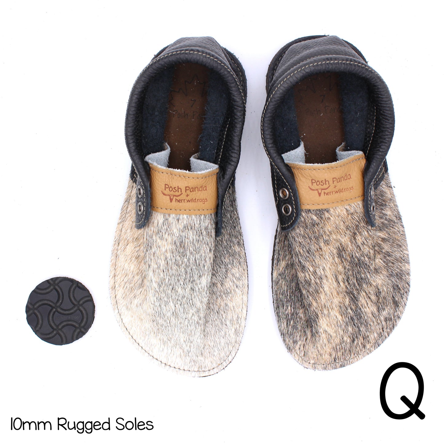 Hair Hide Collab Mocs - Ladies - SIZE 7 - RUGGED