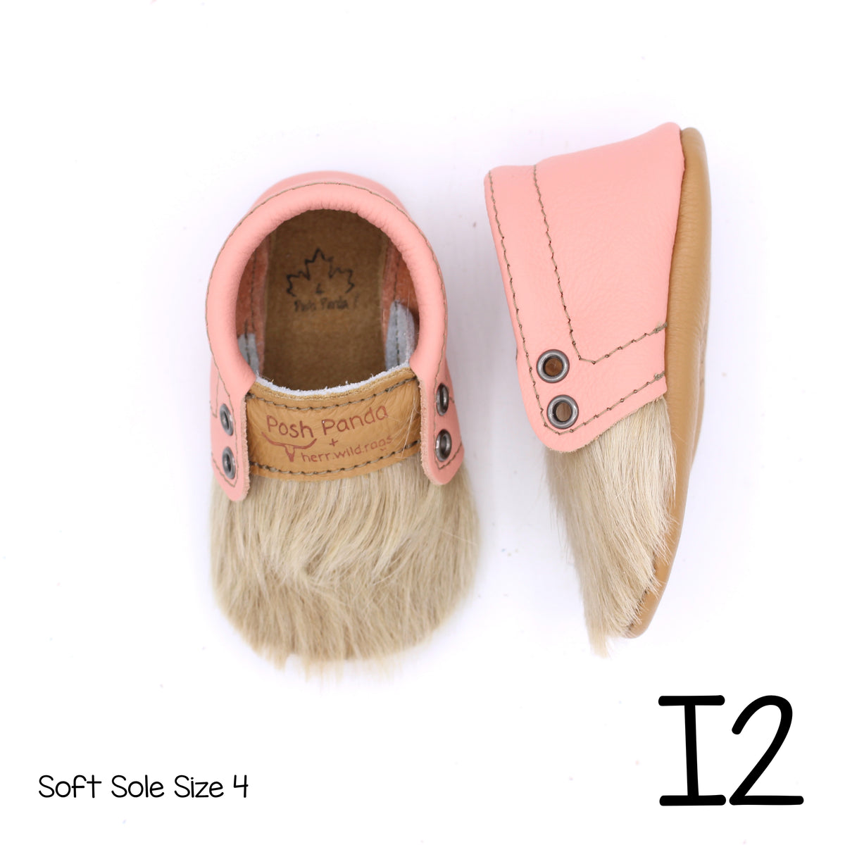 Hair Hide Mocs -  BABY/TODDLER (Soft Sole) - Size 4