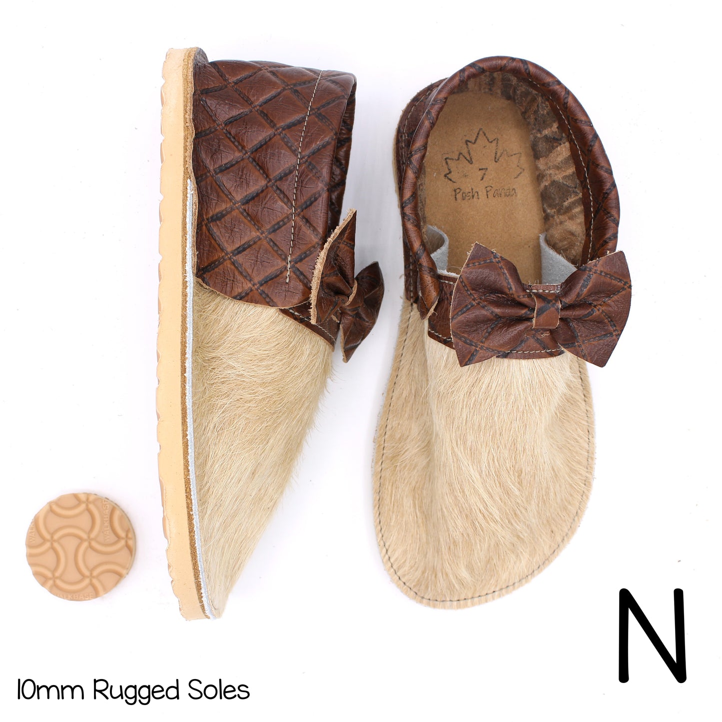 Hair Hide Collab Mocs - Ladies - SIZE 7 - RUGGED