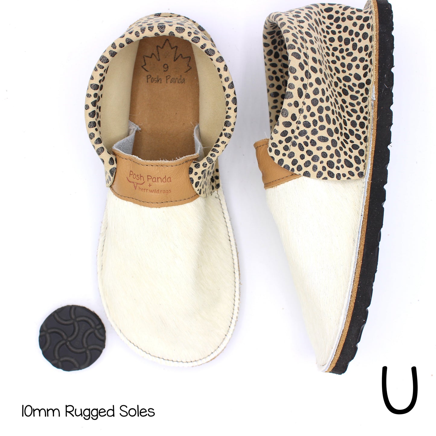 Hair Hide Collab Mocs - Ladies - SIZE 9 - RUGGED