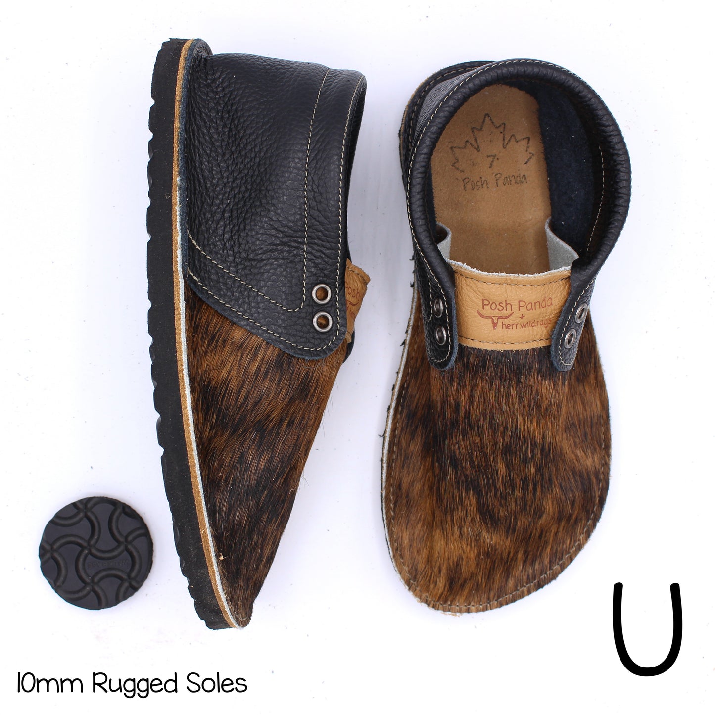 Hair Hide Collab Mocs - Ladies - SIZE 7 - RUGGED