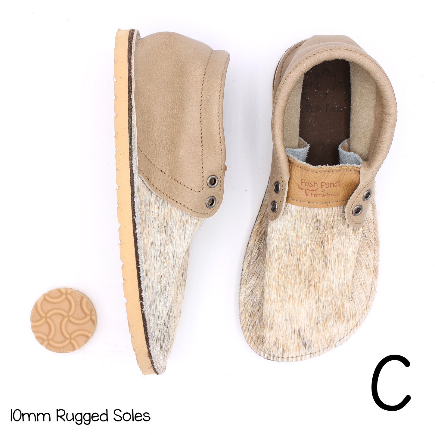 Hair Hide Collab Mocs - Ladies - SIZE 7 - RUGGED