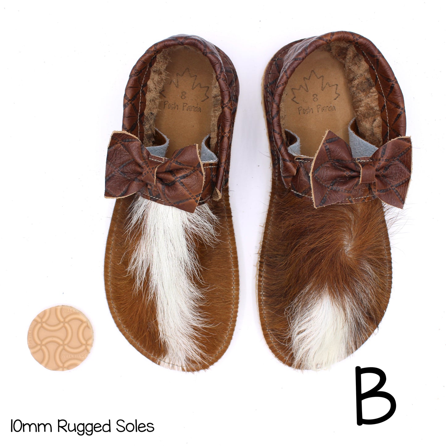 Hair Hide Collab Mocs - Ladies - SIZE 8 - RUGGED