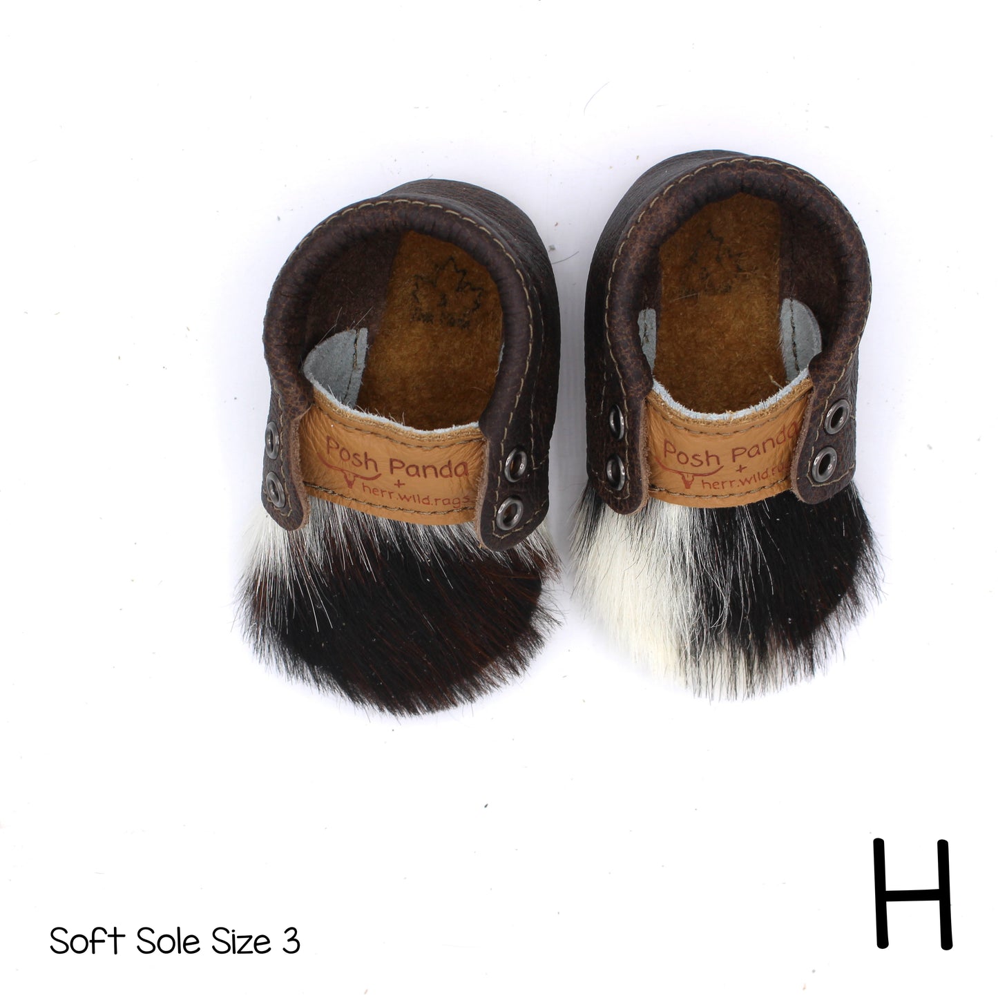Hair Hide Mocs -  BABY/TODDLER (Soft Sole) - Size 3