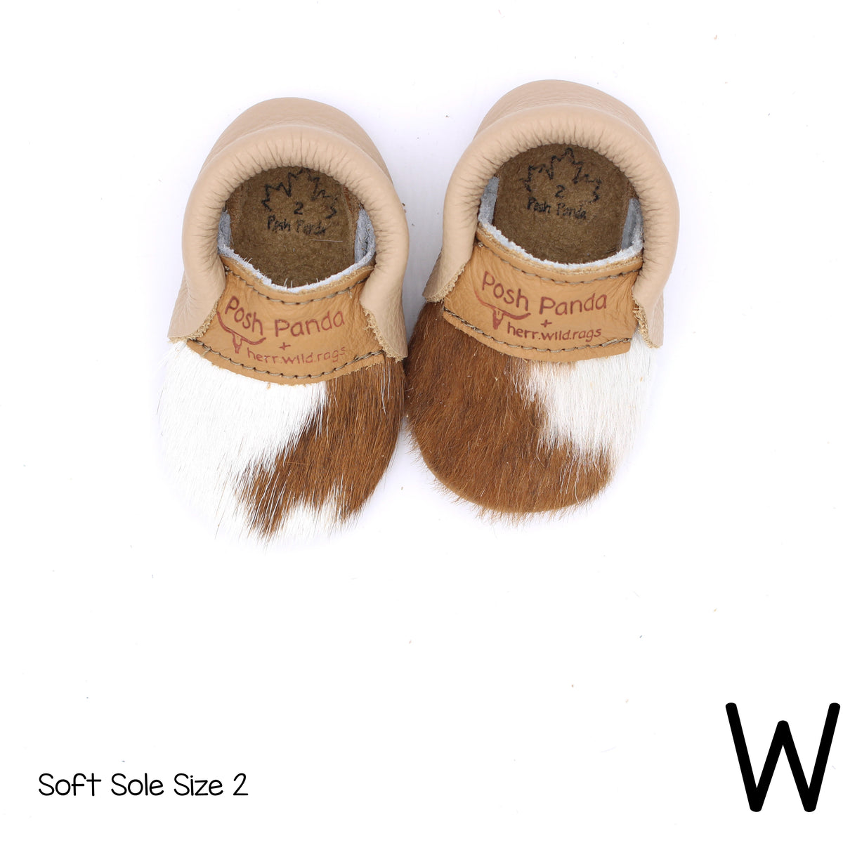 Hair Hide Mocs -  BABY/TODDLER (Soft Sole) - Size 2