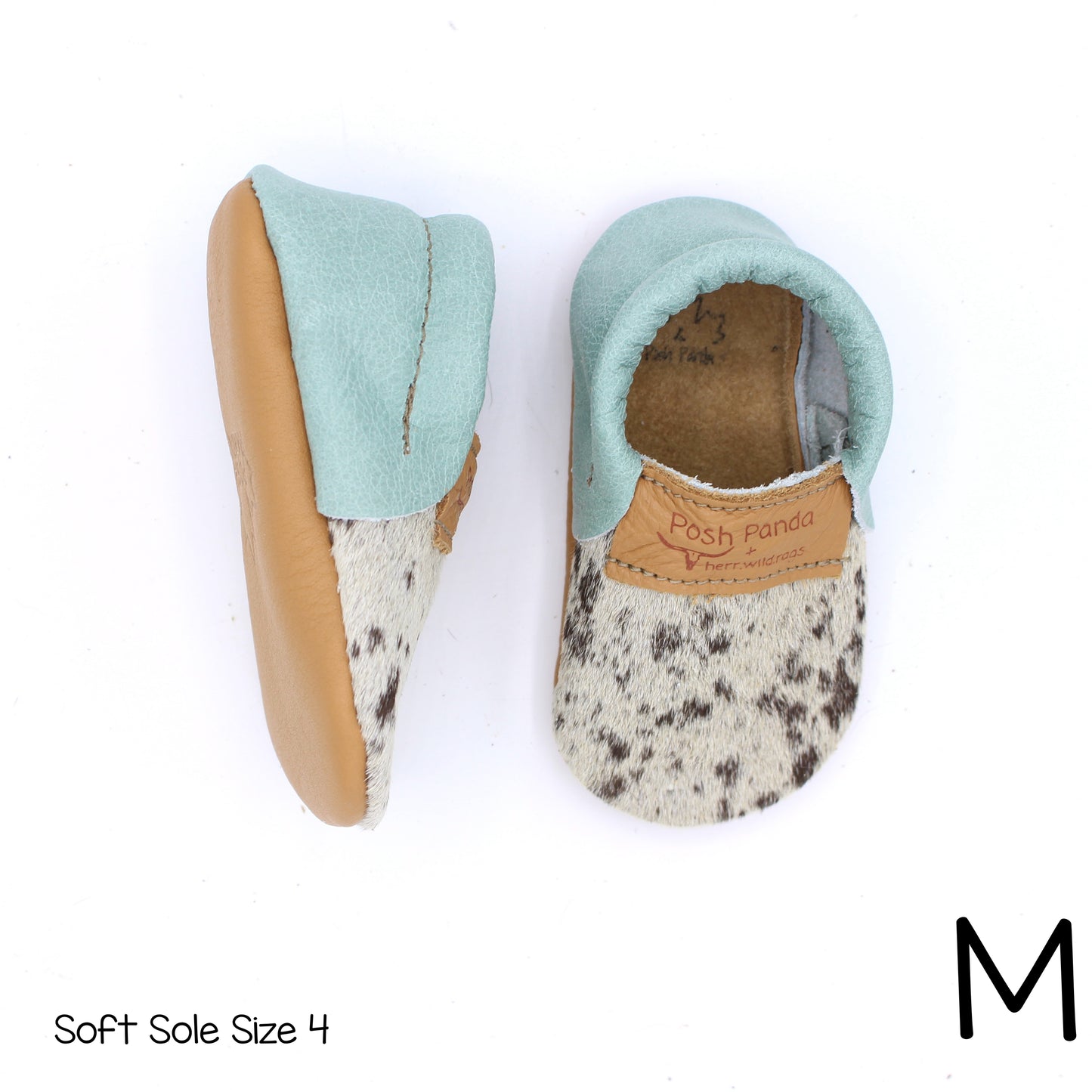 Hair Hide Mocs -  BABY/TODDLER (Soft Sole) - Size 4