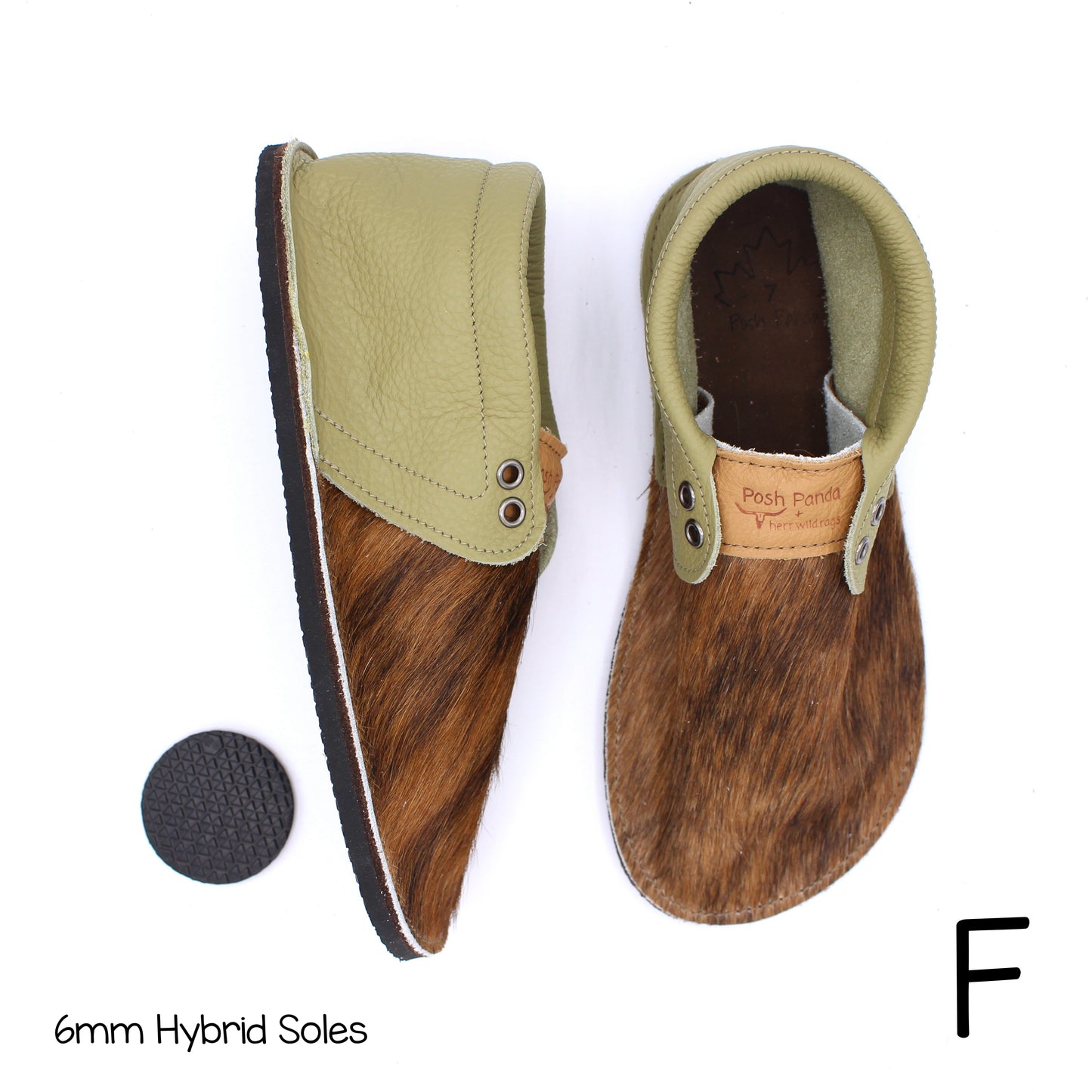 Hair Hide Collab Mocs - Ladies - SIZE 7 (4-6mm Soles)