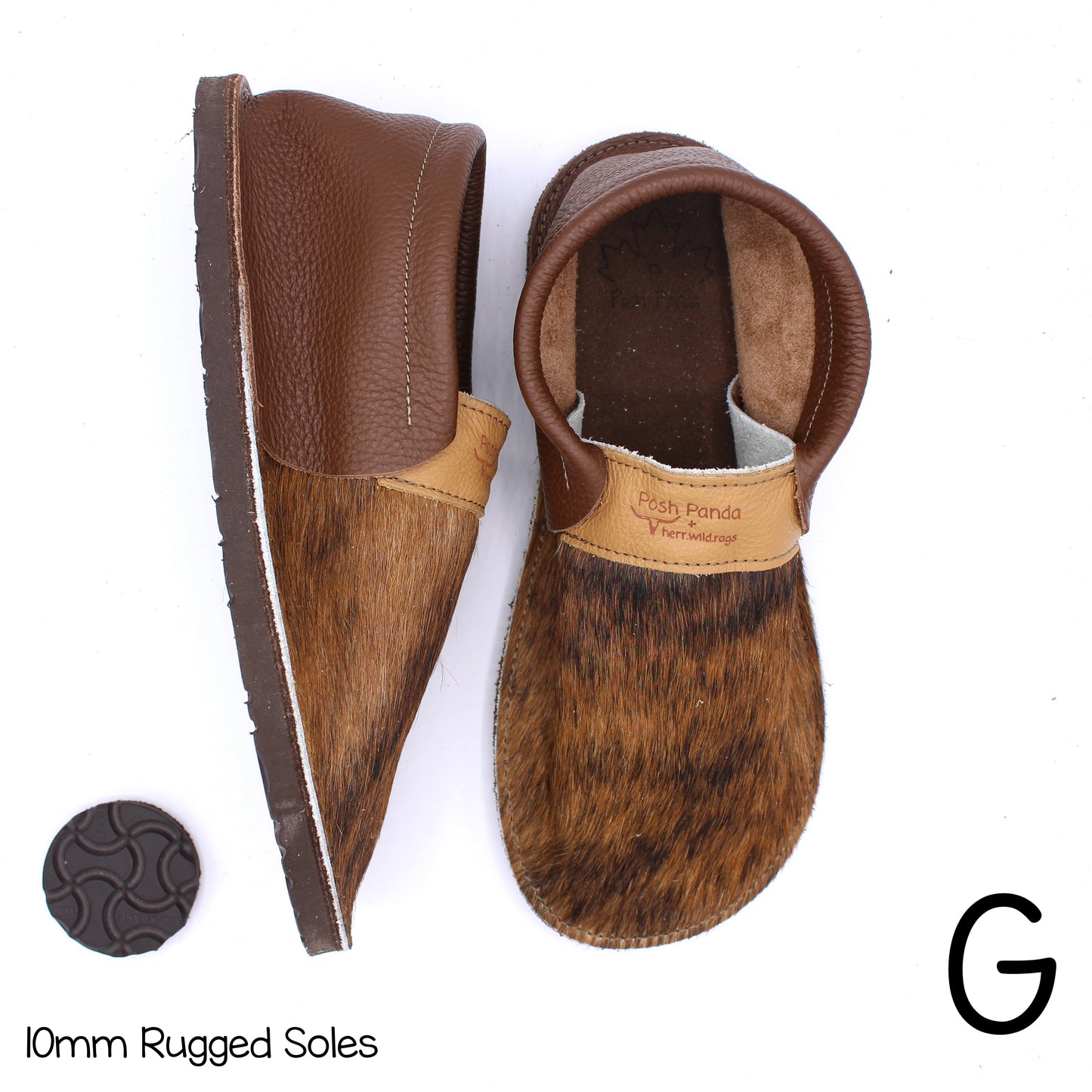 Hair Hide Collab Mocs - Ladies - SIZE 9 - RUGGED