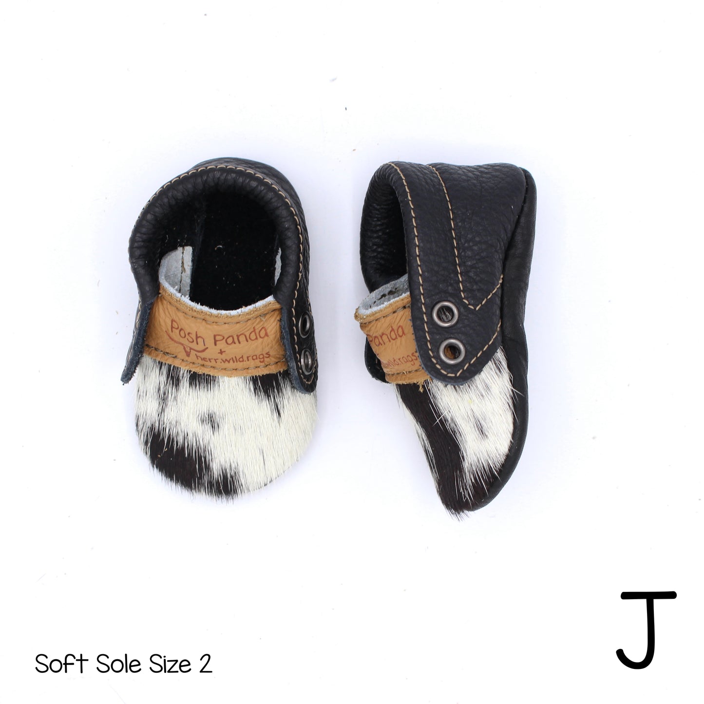 Hair Hide Mocs -  BABY/TODDLER (Soft Sole) - Size 2