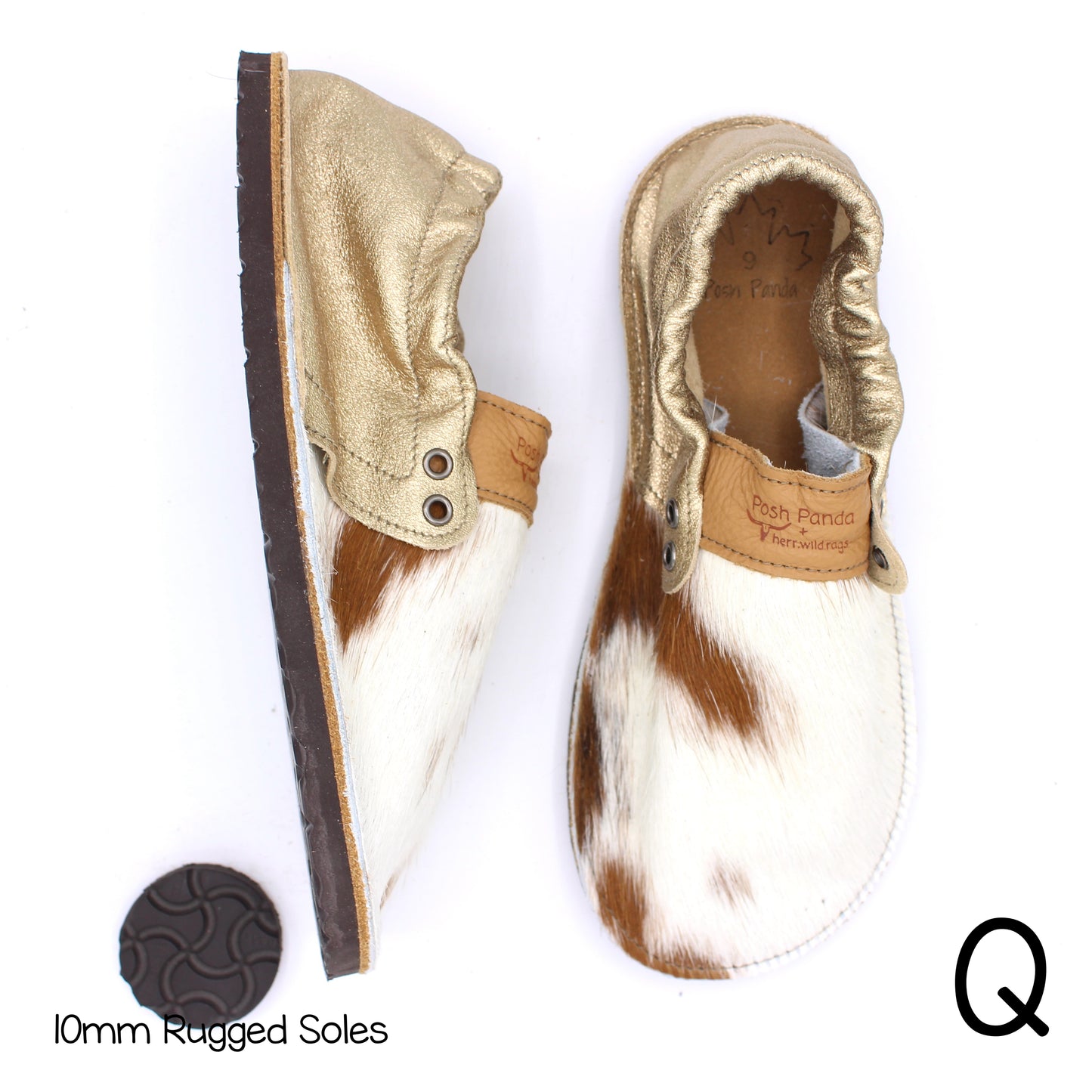 Hair Hide Collab Mocs - Ladies - SIZE 9 - RUGGED