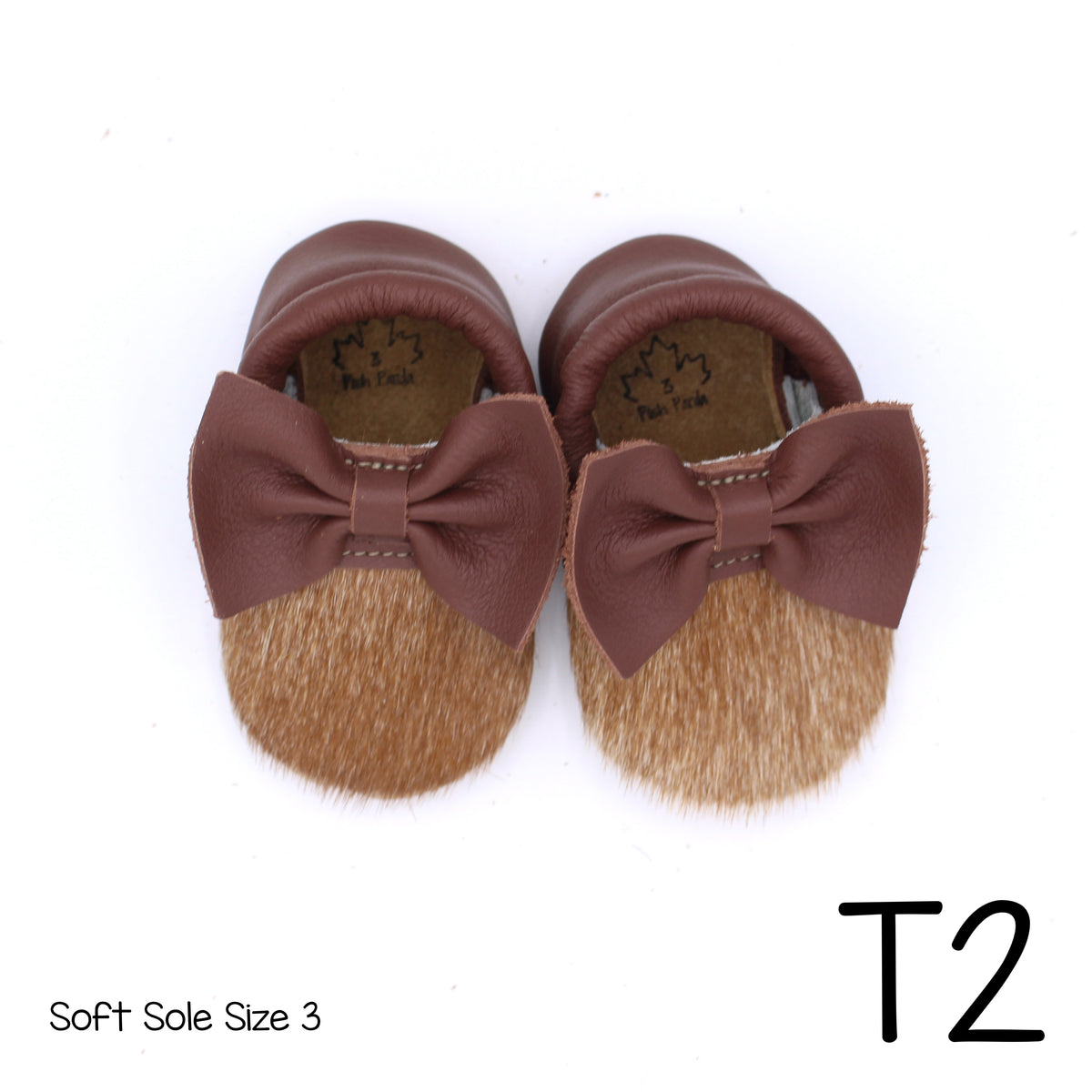 Hair Hide Mocs -  BABY/TODDLER (Soft Sole) - Size 3