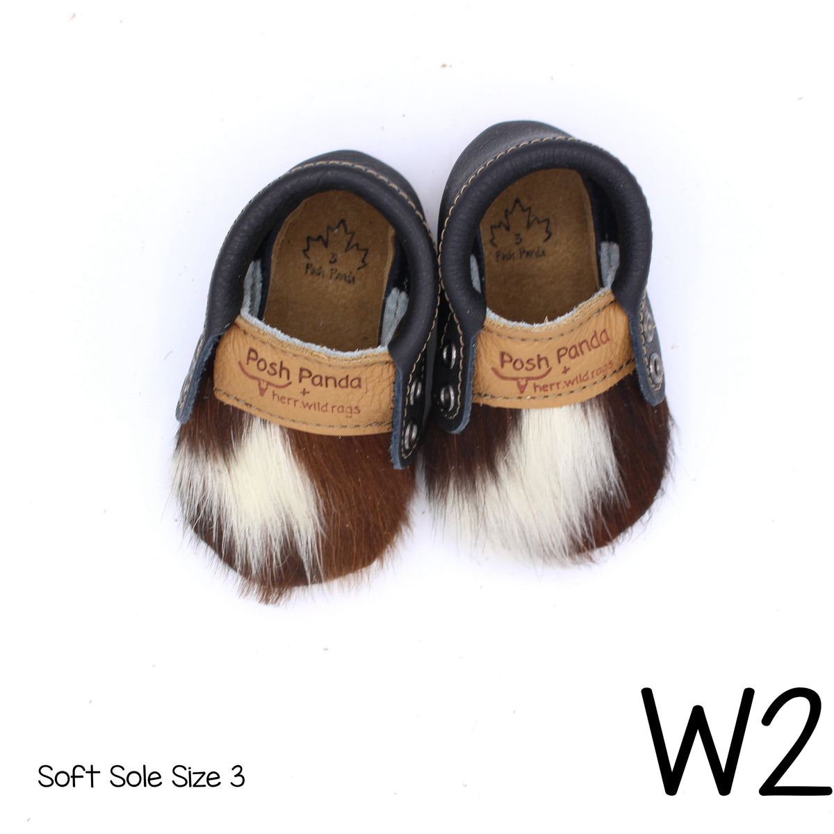 Hair Hide Mocs -  BABY/TODDLER (Soft Sole) - Size 3