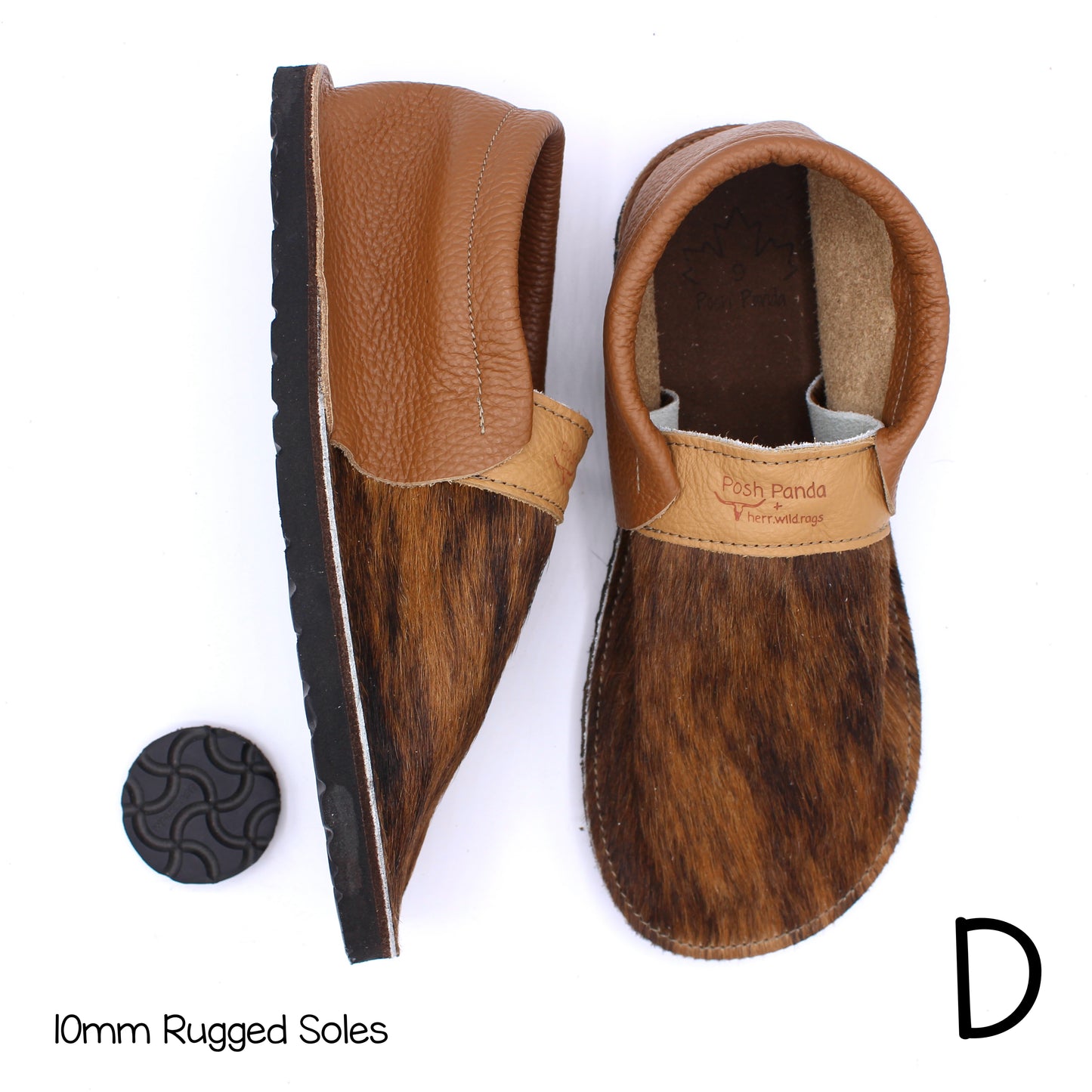 Hair Hide Collab Mocs - Ladies - SIZE 9 - RUGGED