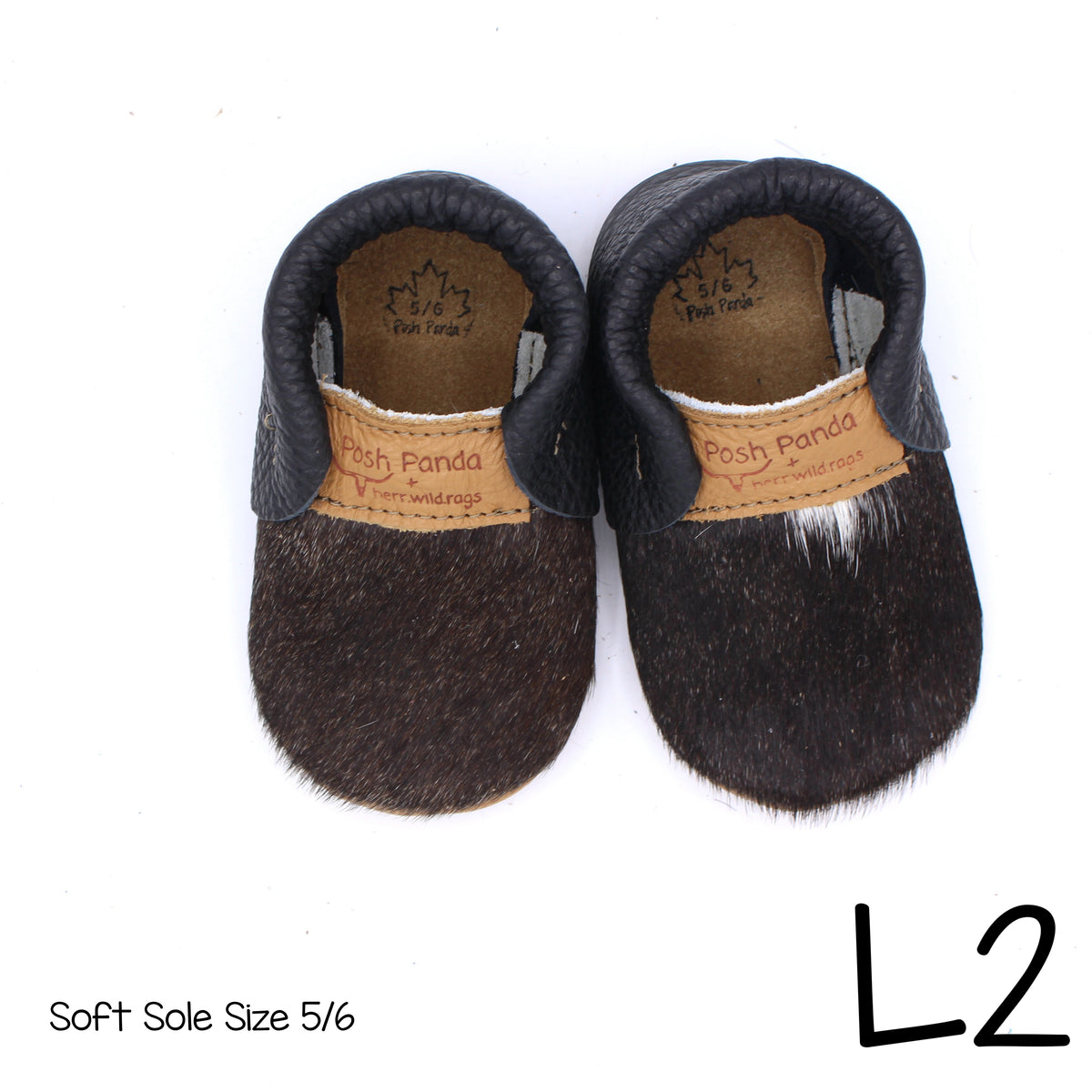 Hair Hide Mocs -  BABY/TODDLER (Soft Sole) - Size 5/6