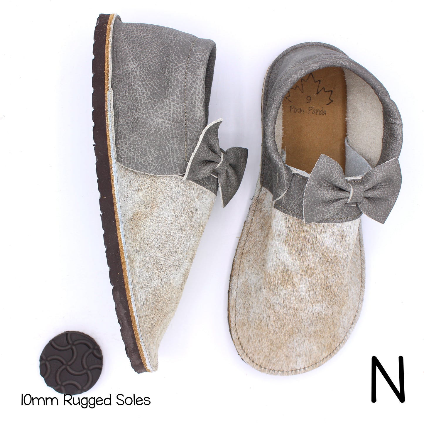 Hair Hide Collab Mocs - Ladies - SIZE 9 - RUGGED