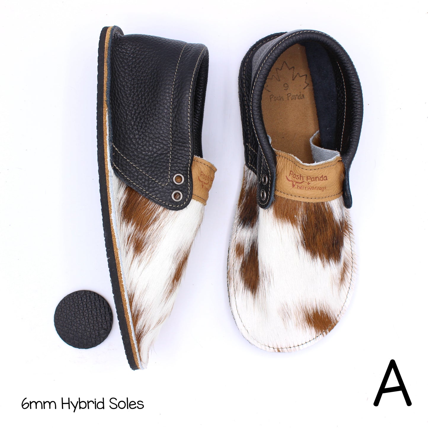 Hair Hide Collab Mocs - Ladies - SIZE 9 (4-6mm Soles)