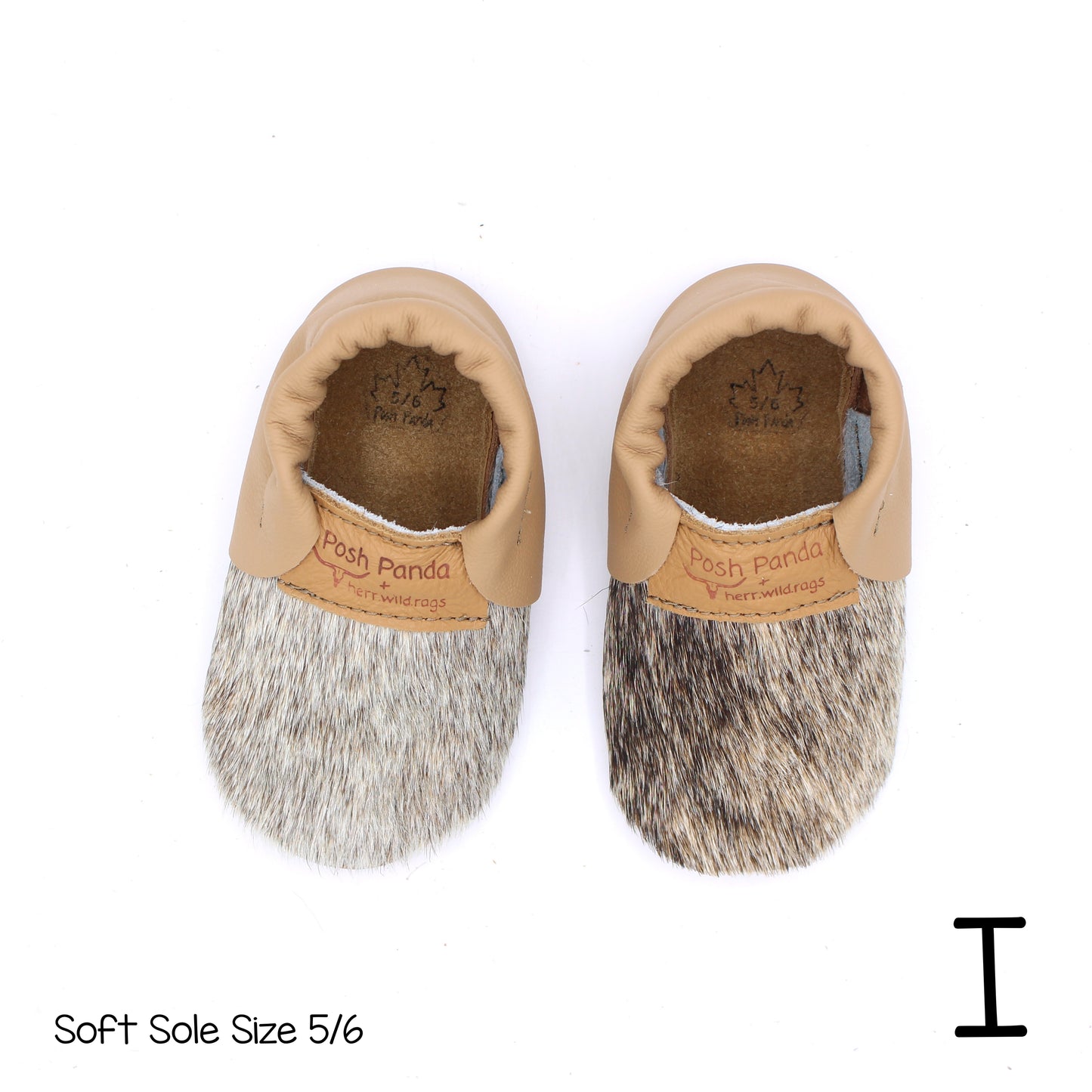 Hair Hide Mocs -  BABY/TODDLER (Soft Sole) - Size 5/6