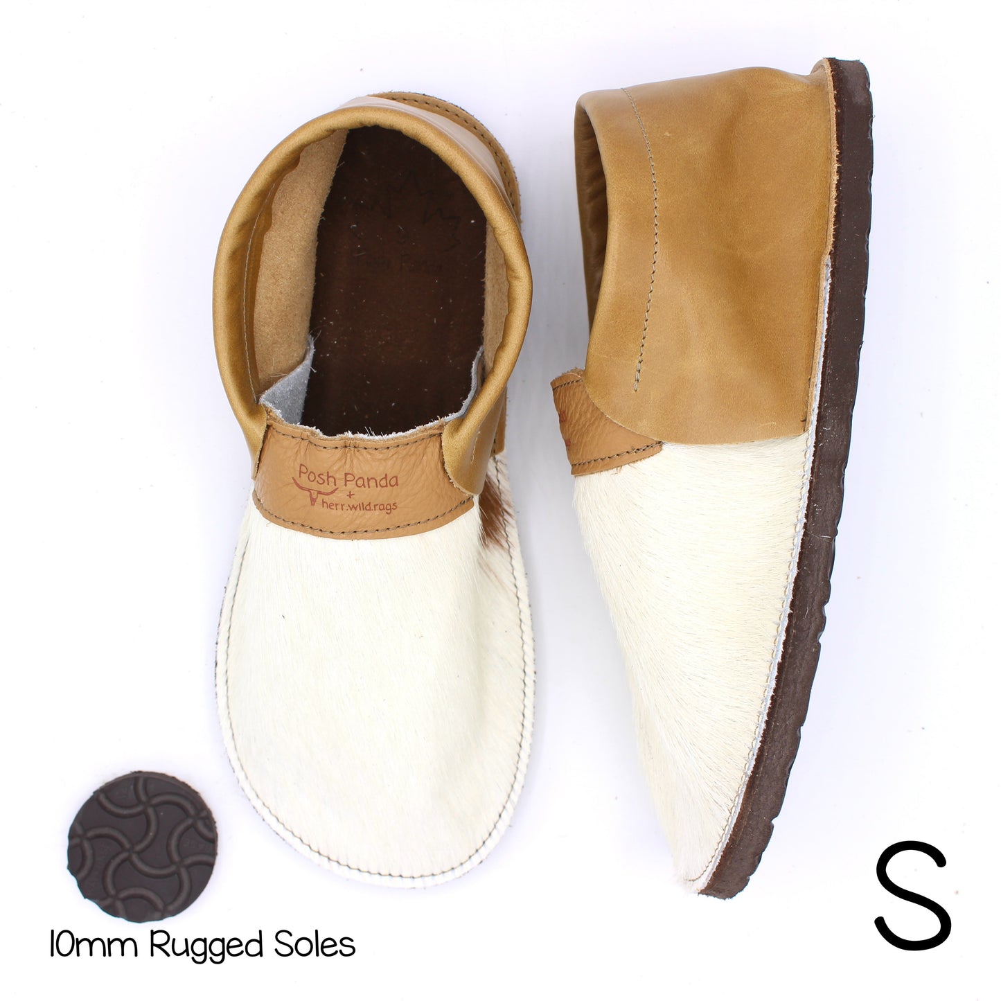 Hair Hide Collab Mocs - Ladies - SIZE 9 - RUGGED