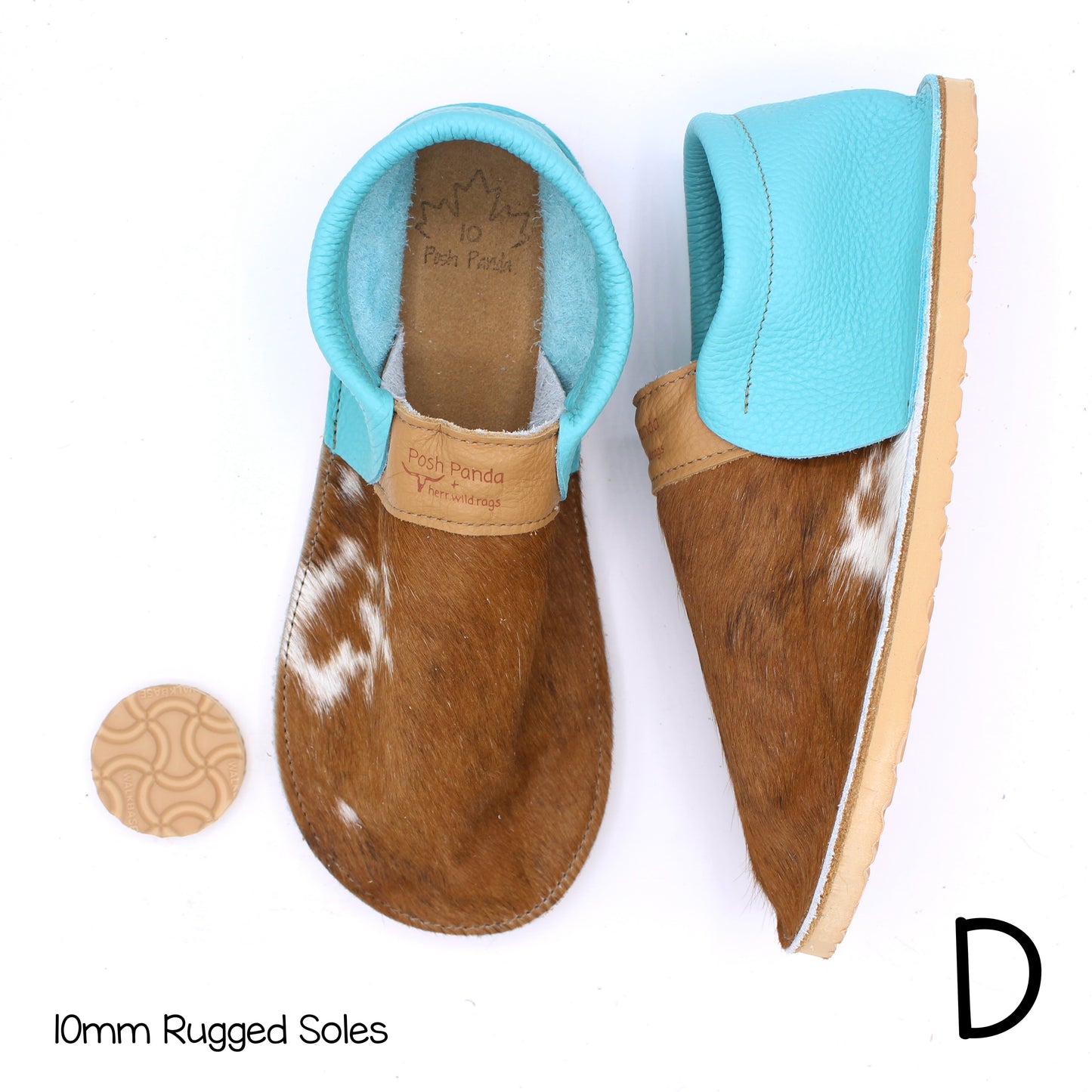 Hair Hide Collab Mocs - Ladies - SIZE 10 - RUGGED