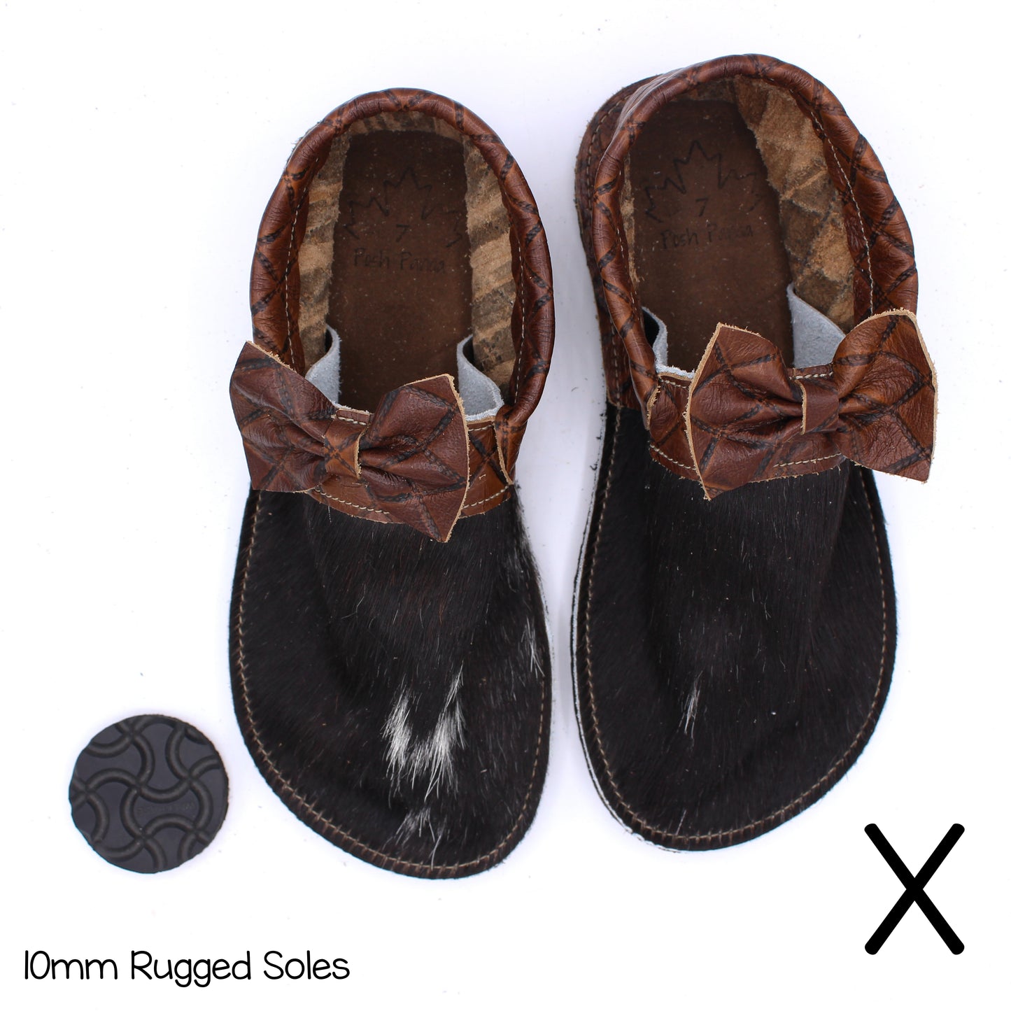 Hair Hide Collab Mocs - Ladies - SIZE 7 - RUGGED