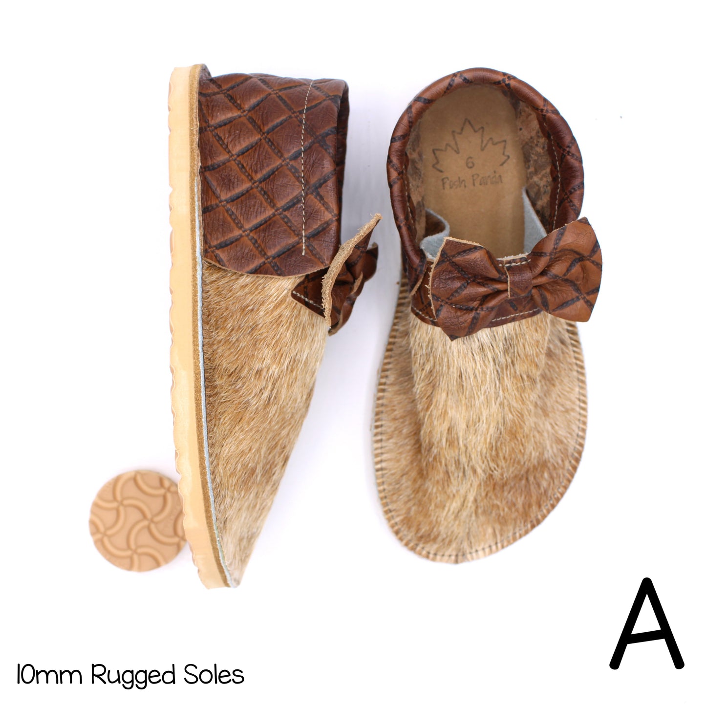 Hair Hide Collab Mocs - Ladies - SIZE 6 - RUGGED