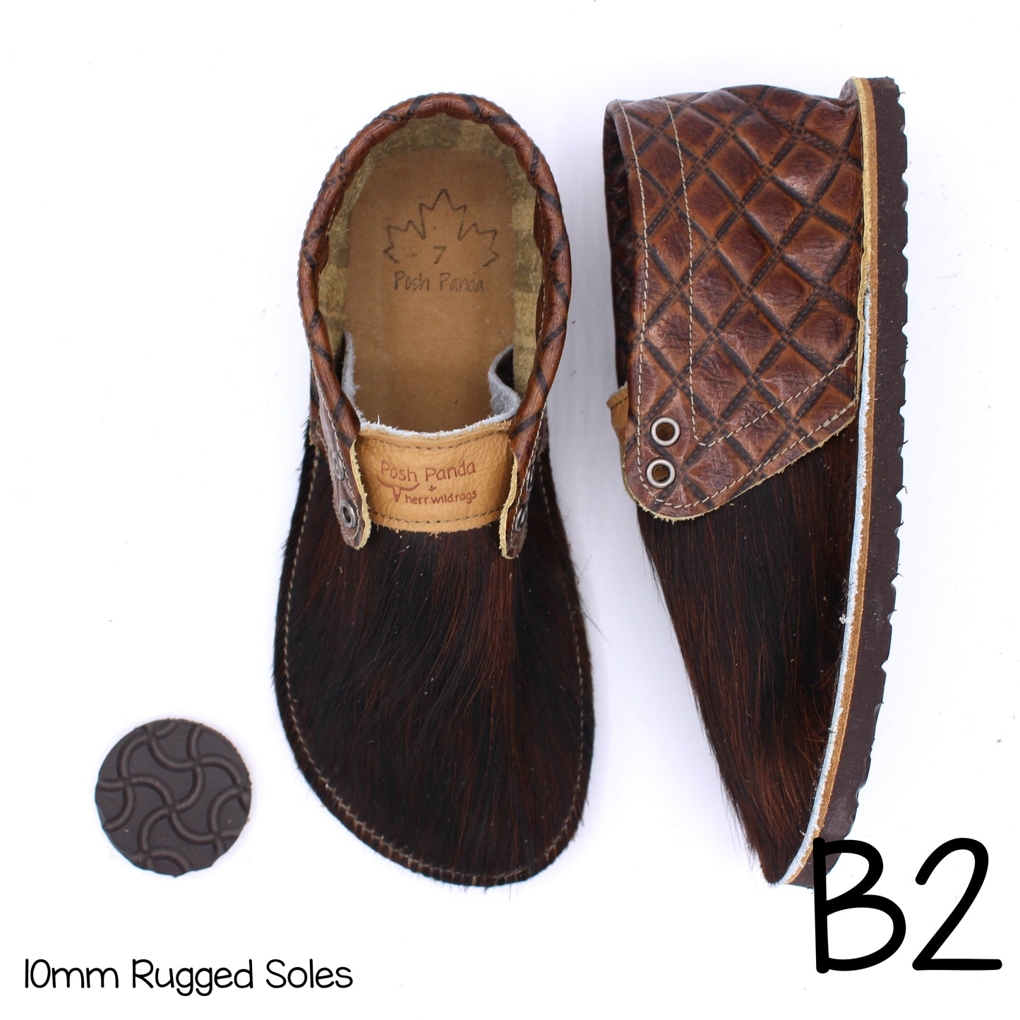 Hair Hide Collab Mocs - Ladies - SIZE 7 - RUGGED