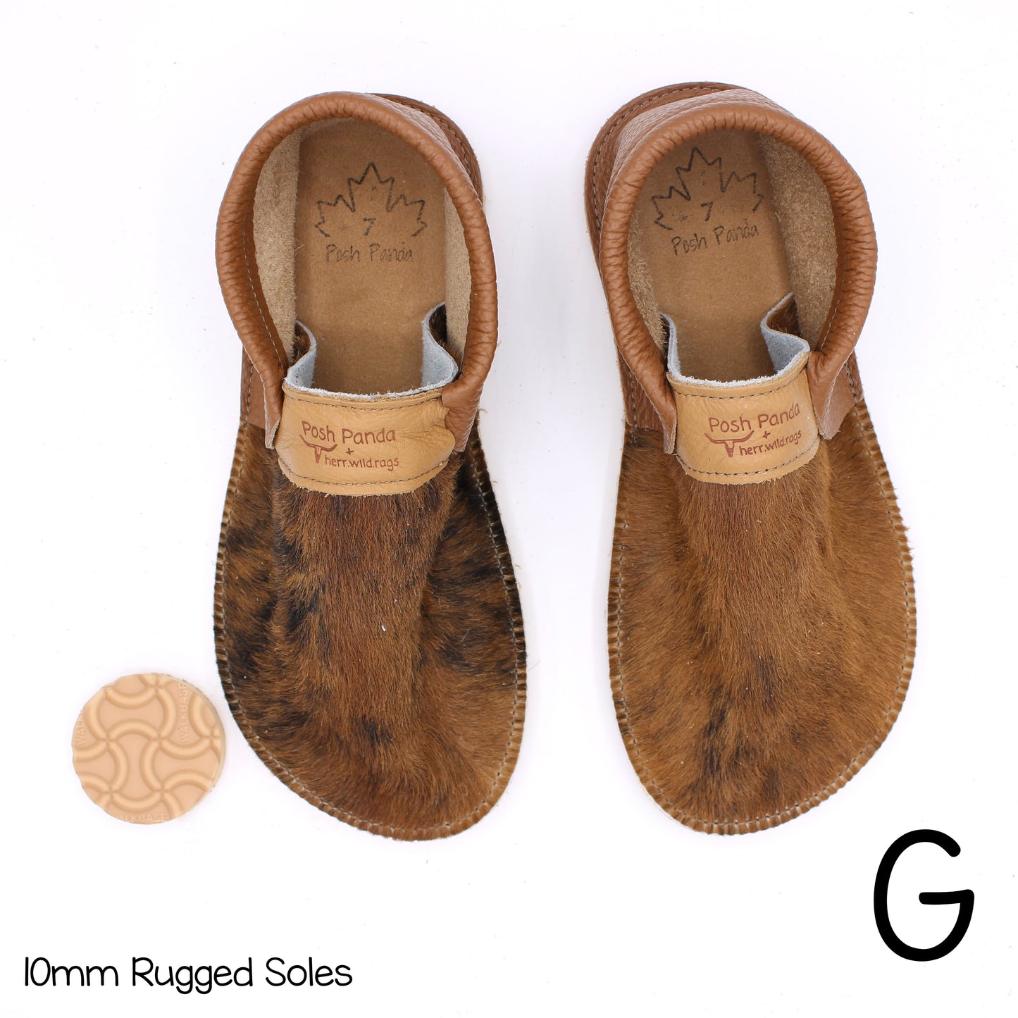 Hair Hide Collab Mocs - Ladies - SIZE 7 - RUGGED