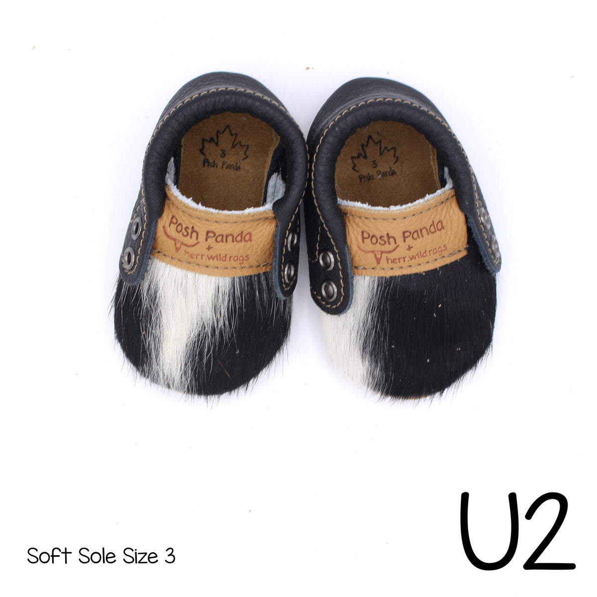 Hair Hide Mocs -  BABY/TODDLER (Soft Sole) - Size 3