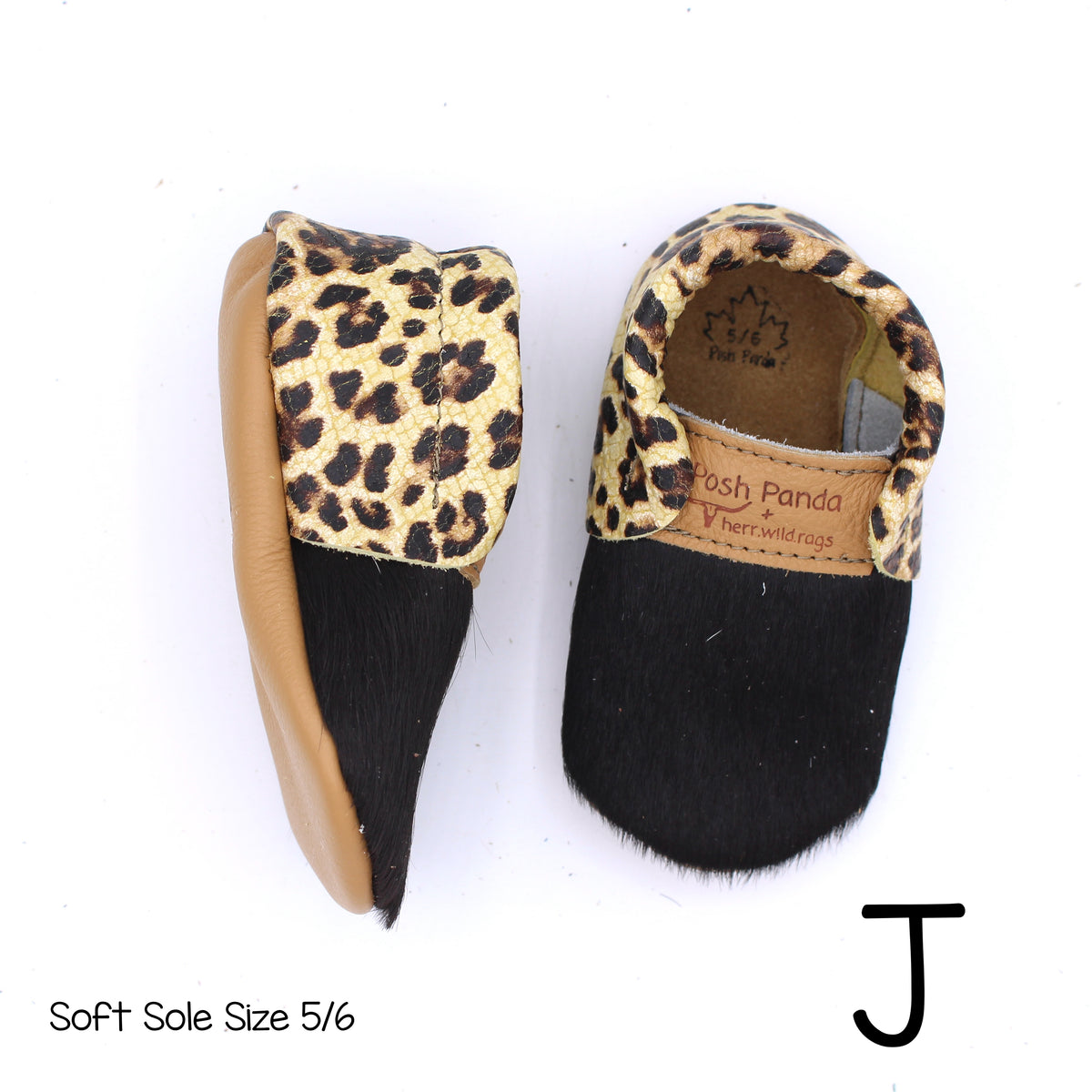 Hair Hide Mocs -  BABY/TODDLER (Soft Sole) - Size 5/6