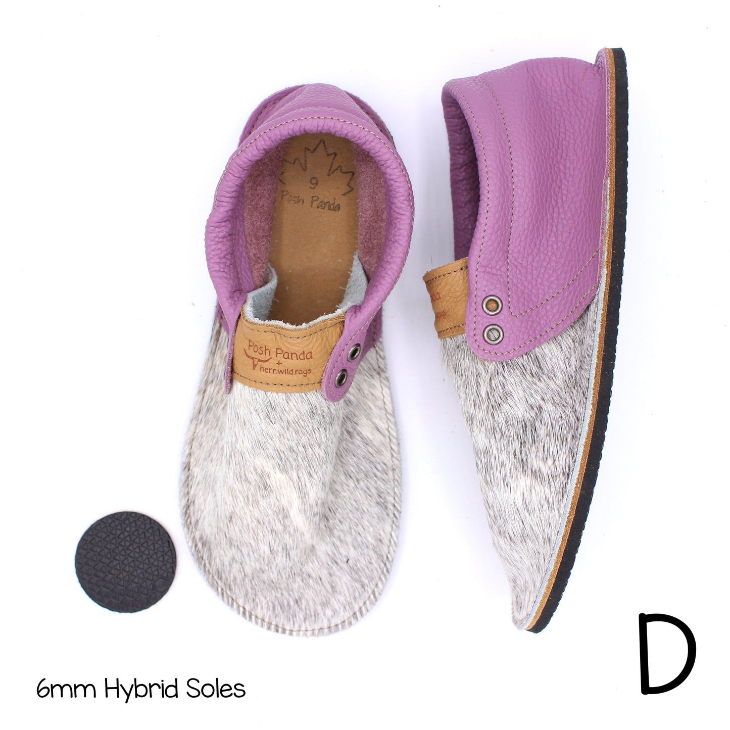 Hair Hide Collab Mocs - Ladies - SIZE 9 (4-6mm Soles)