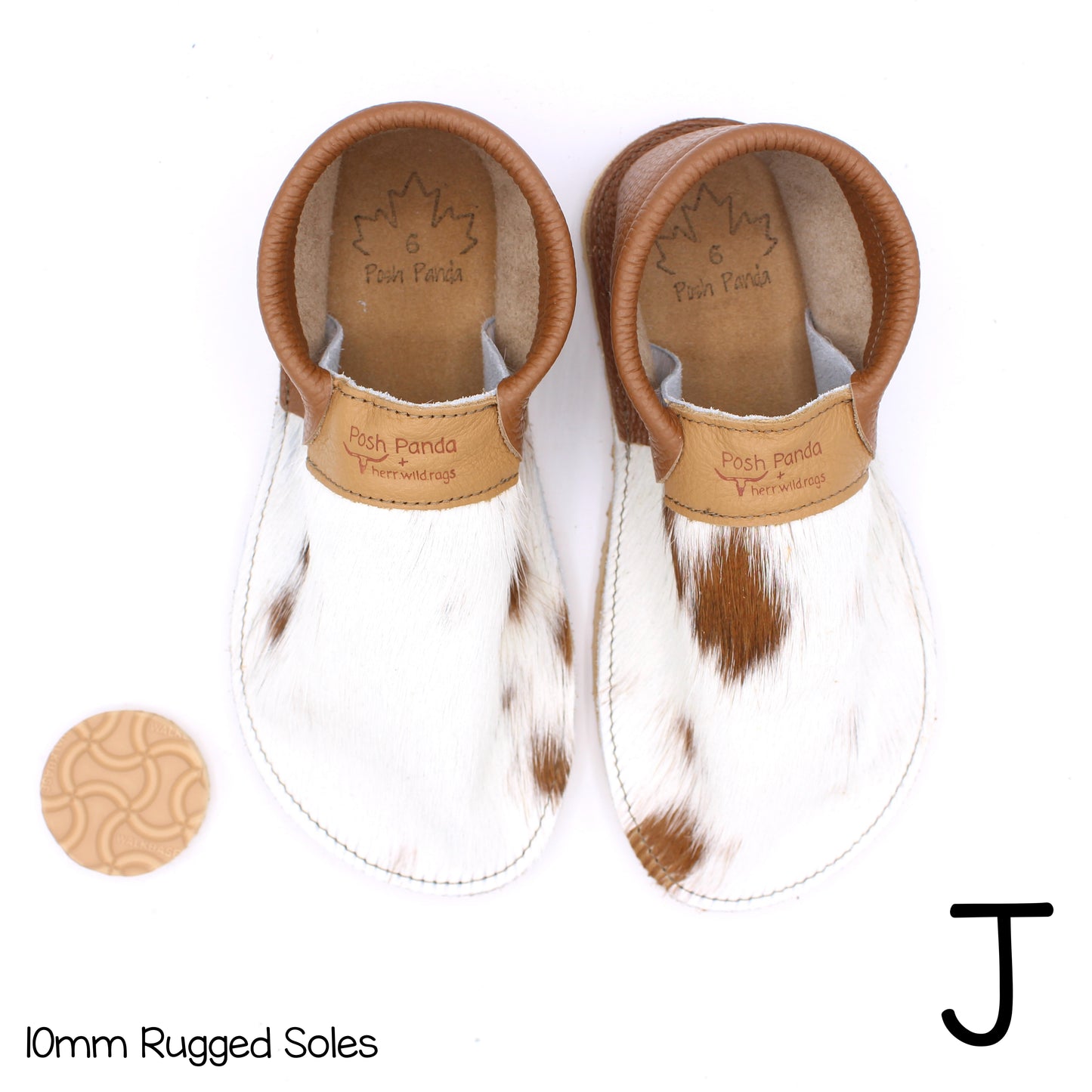 Hair Hide Collab Mocs - Ladies - SIZE 6 - RUGGED - Posh Panda