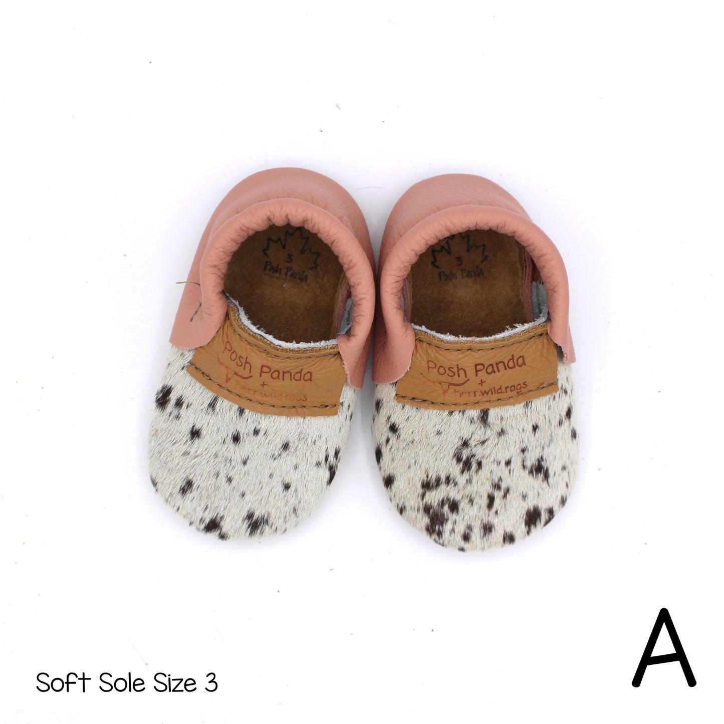 Hair Hide Mocs -  BABY/TODDLER (Soft Sole) - Size 3