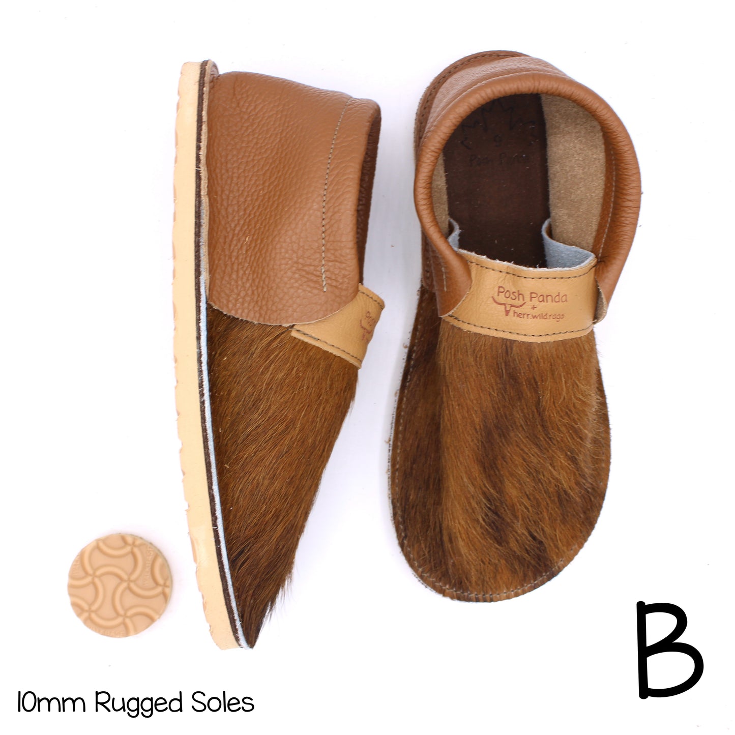 Hair Hide Collab Mocs - Ladies - SIZE 9 - RUGGED