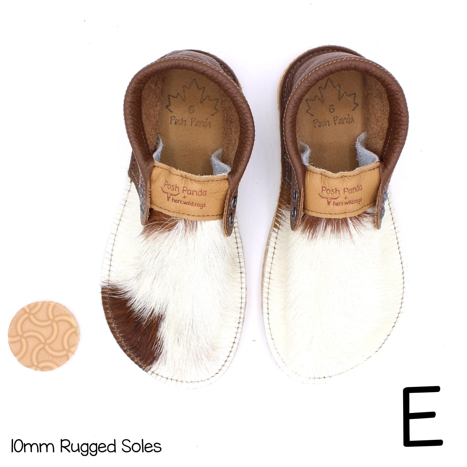 Hair Hide Collab Mocs - Ladies - SIZE 6 - RUGGED - Posh Panda