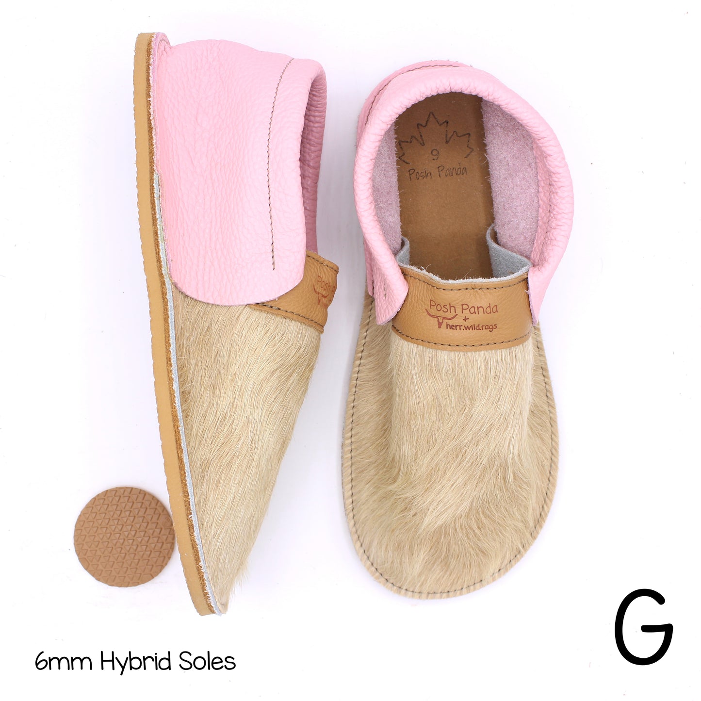 Hair Hide Collab Mocs - Ladies - SIZE 9 (4-6mm Soles)