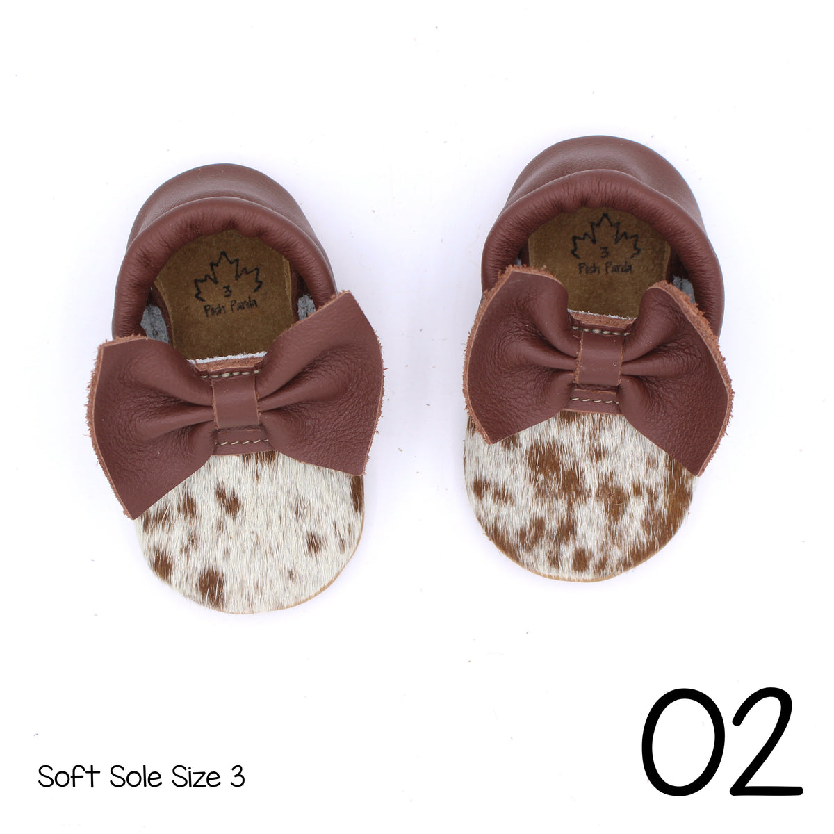 Hair Hide Mocs -  BABY/TODDLER (Soft Sole) - Size 3