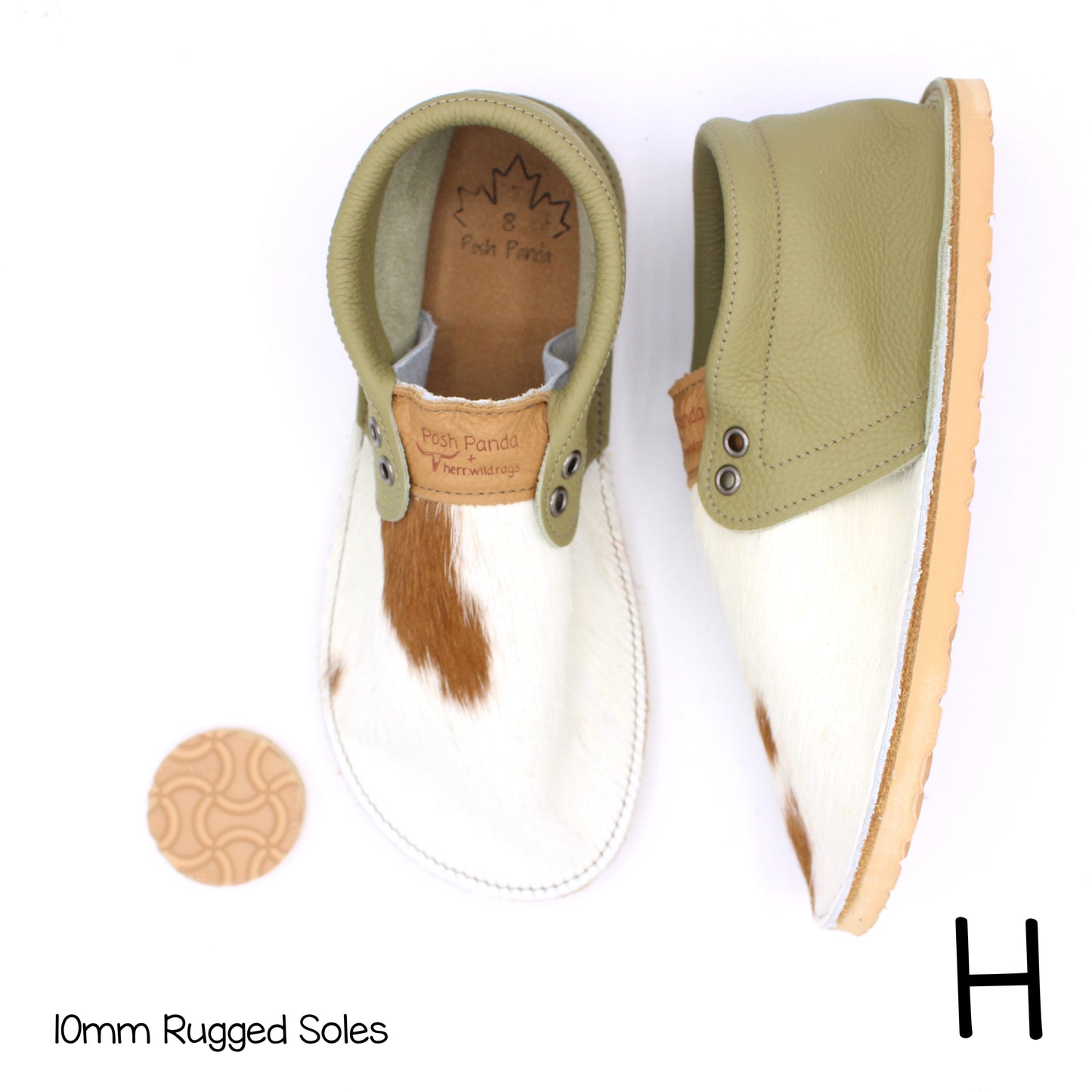 Hair Hide Collab Mocs - Ladies - SIZE 8 - RUGGED