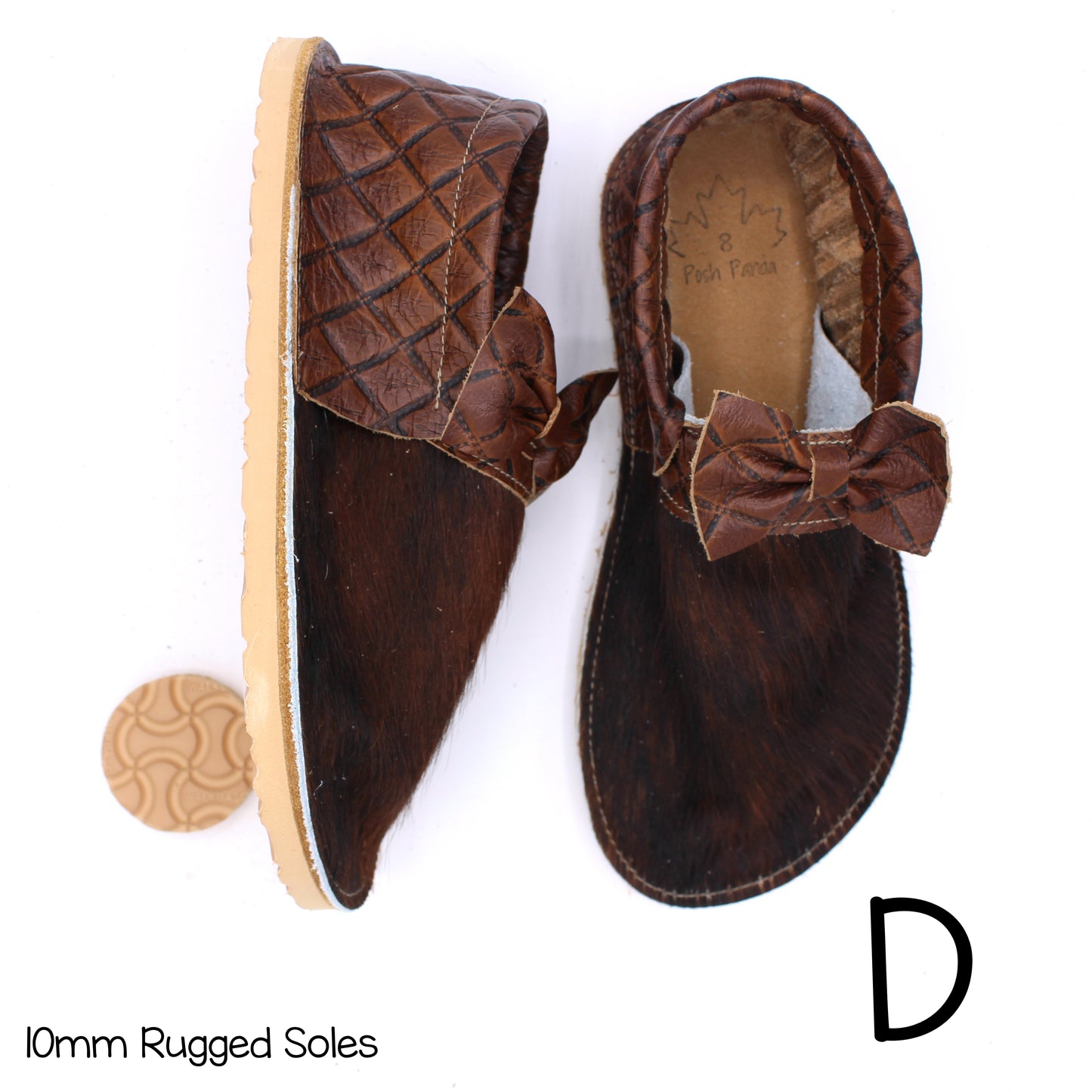 Hair Hide Collab Mocs - Ladies - SIZE 8 - RUGGED